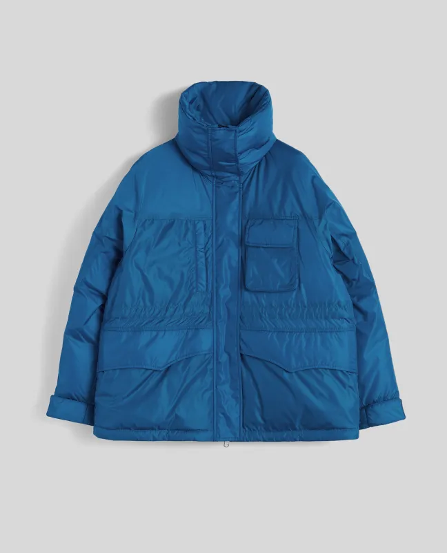 GIUBBOTTO CUBALIBRE IN NYLON RICICLATO - AZZURRO sold by Aspesi