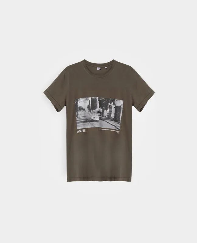 T-SHIRT IN JERSEY DI COTONE - MILITARE made by Aspesi
