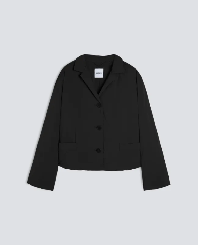 GIACCA CAROLINA IN NYLON - NERO made by Aspesi
