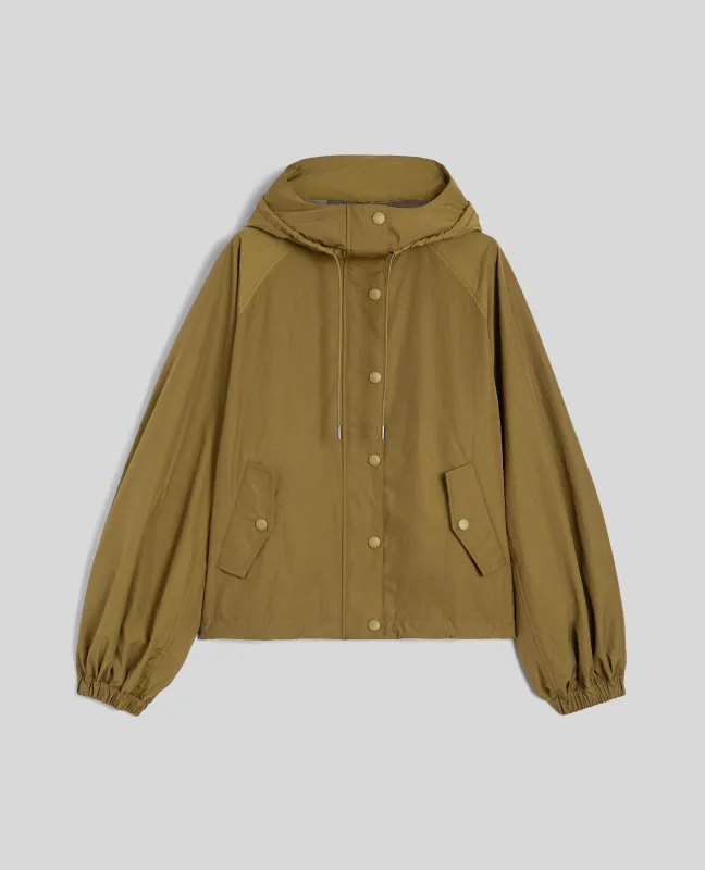 GIUBBOTTO LEA IN MICRO TWILL DI NYLON - BRONZO sold by Aspesi