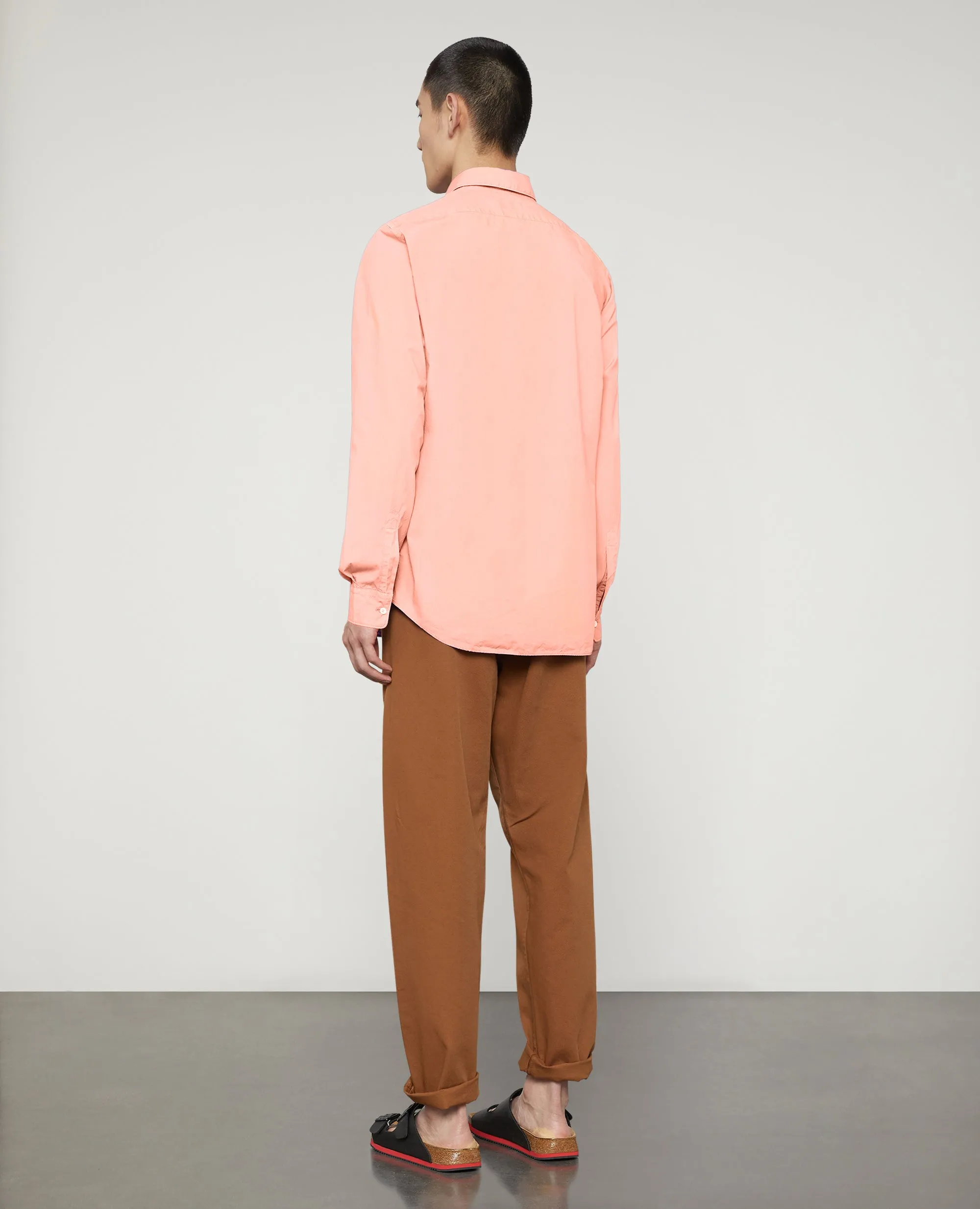 CAMICIA IN POPELINE LEGGERO DI COTONE - ROSA sold by Aspesi product image thumbnail 3