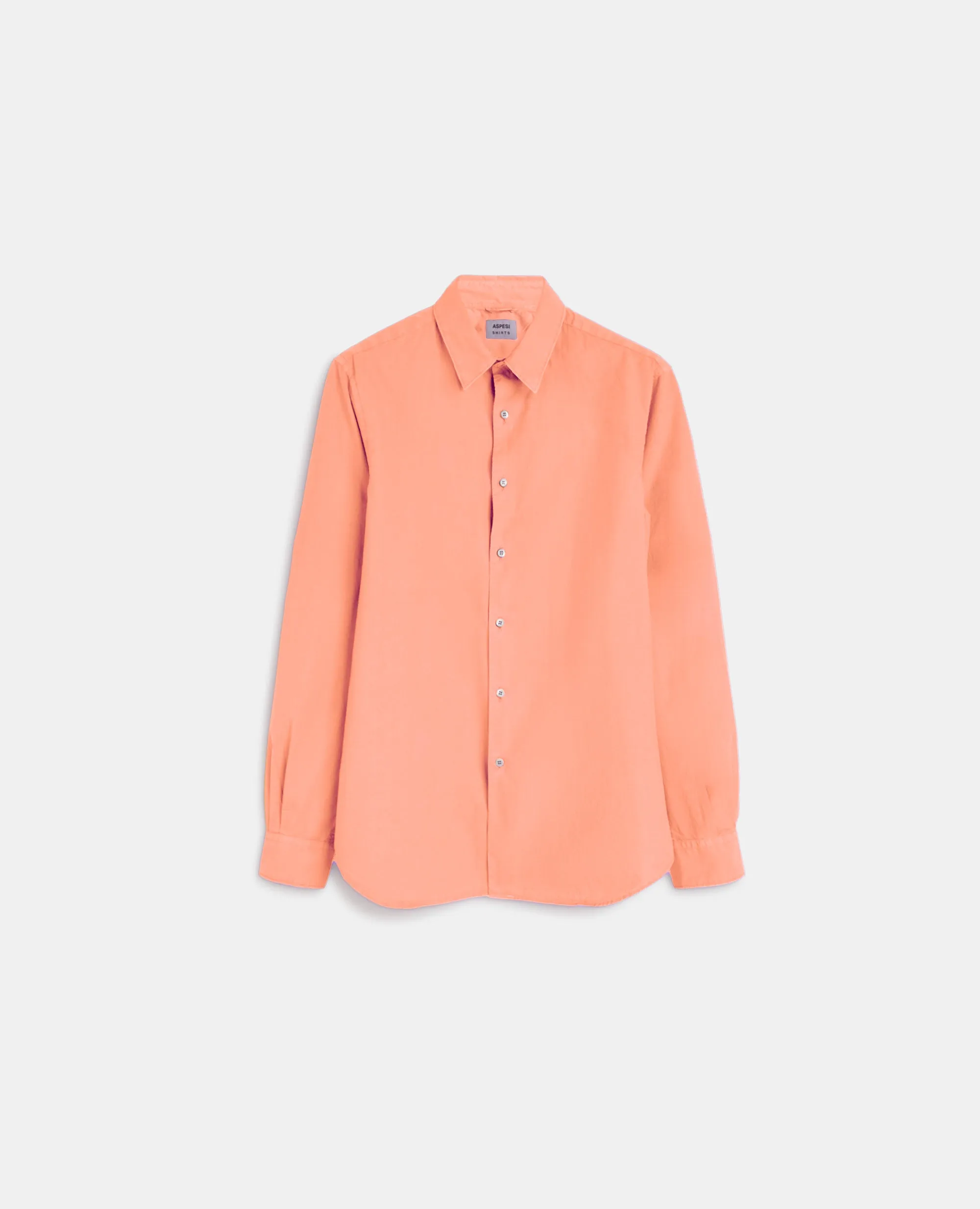 CAMICIA IN POPELINE LEGGERO DI COTONE - ROSA sold by Aspesi