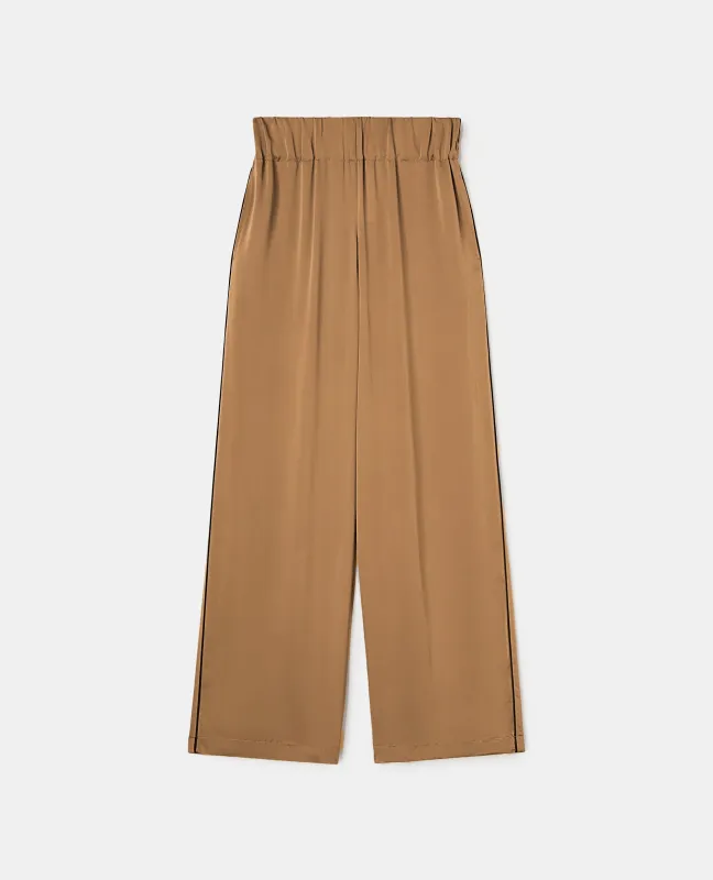 PANTALONE IN SATIN - BISCOTTO sold by Aspesi