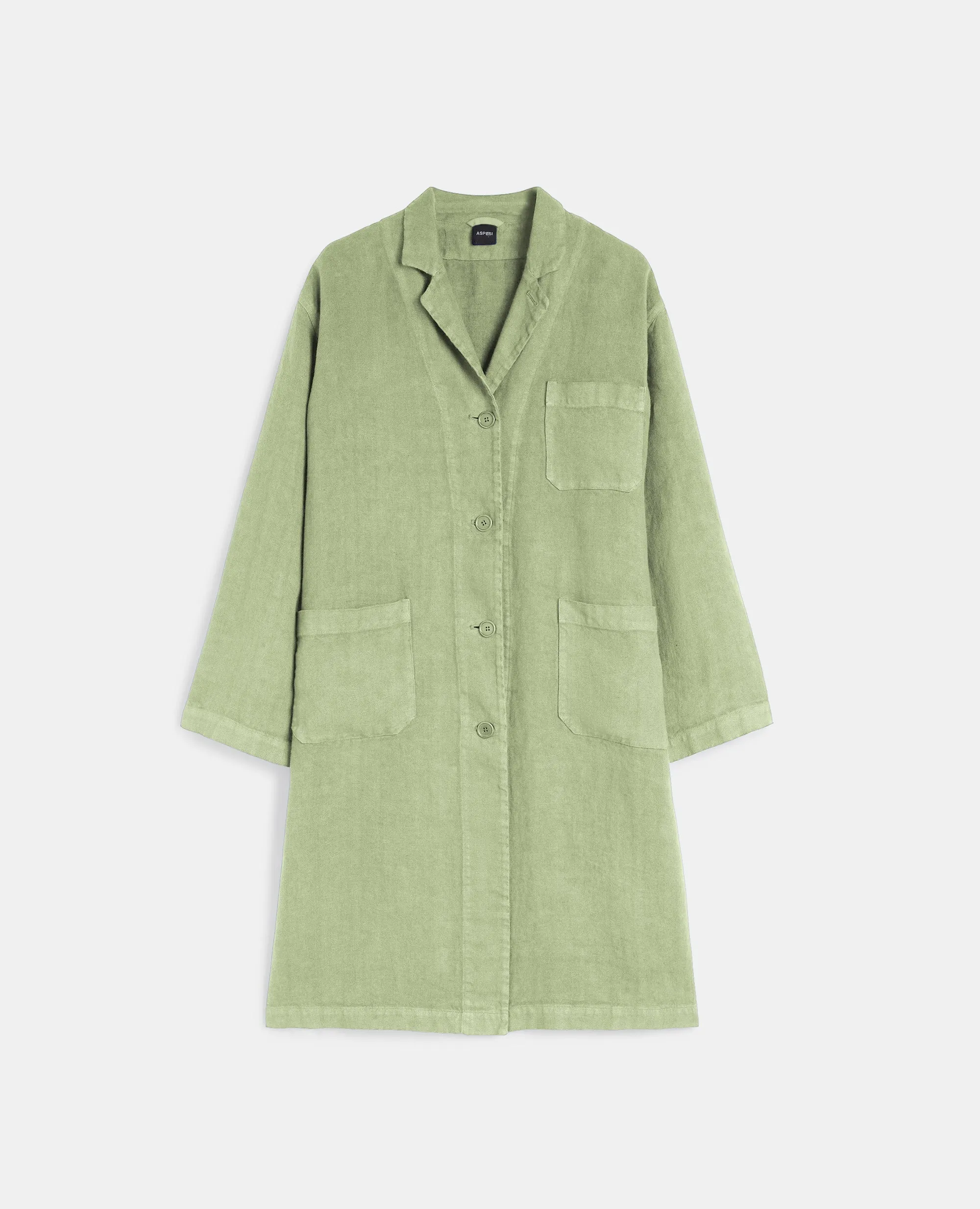 SOPRABITO IN CANVAS DI LINO TINTO CAPO - MENTA sold by Aspesi