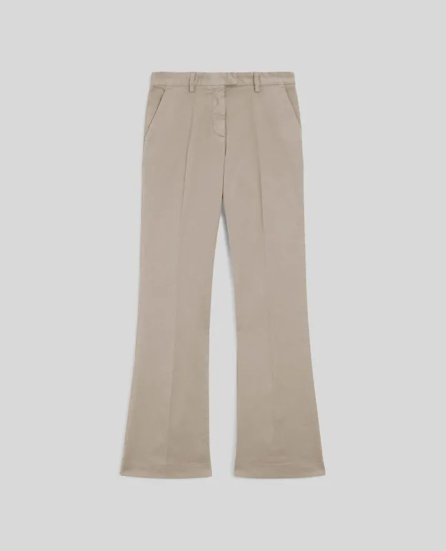 PANTALONE SLIM IN GABARDINA DI COTONE - SASSO sold by Aspesi