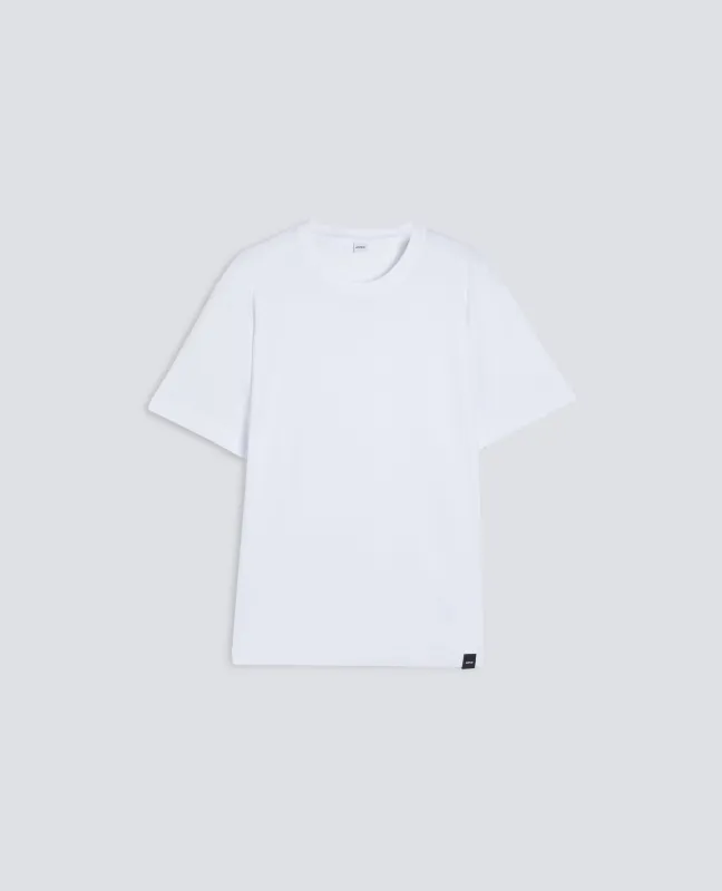 T-SHIRT IN JERSEY DI COTONE - BIANCO sold by Aspesi