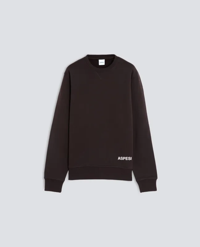 FELPA GARZATA - MARRONE made by Aspesi