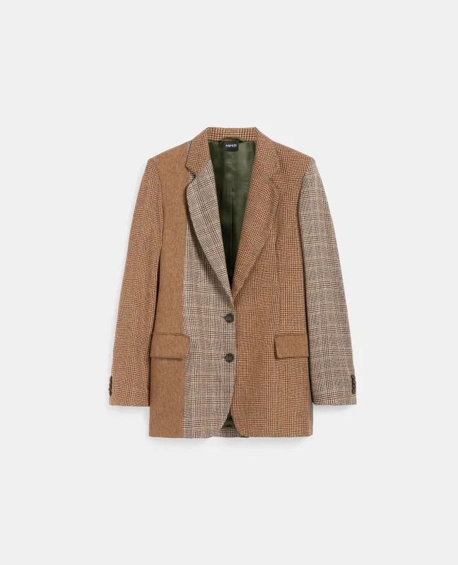 GIACCA IN SETA PATCHWORK - PATCHWORK made by Aspesi