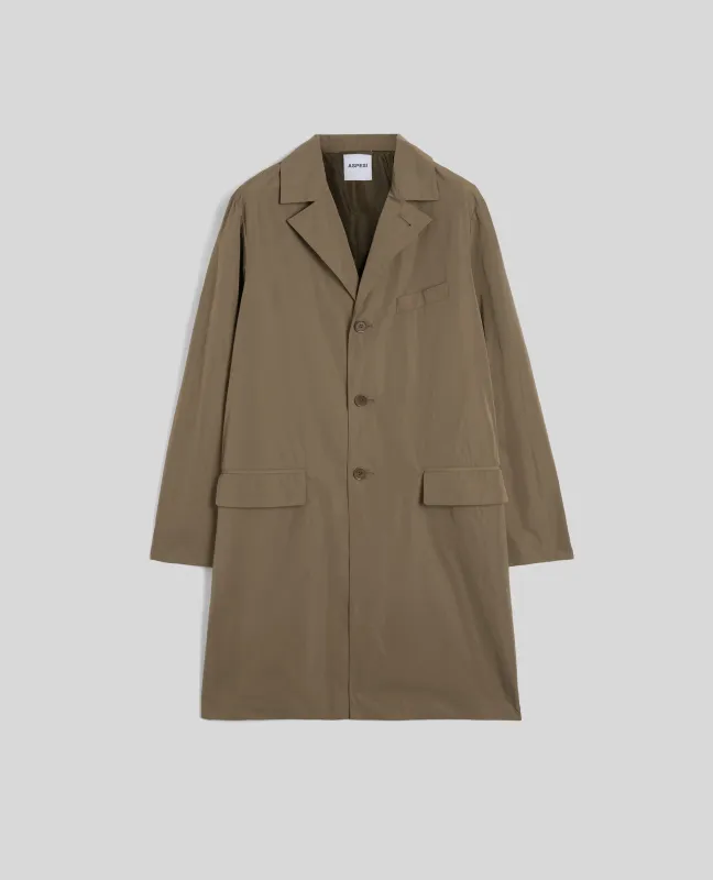 IMPERMEABILE TEIKI IN TAFFETA' TECNICO - BEIGE sold by Aspesi