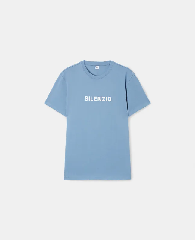 T-SHIRT IN JERSEY DI COTONE - AZZURRO made by Aspesi