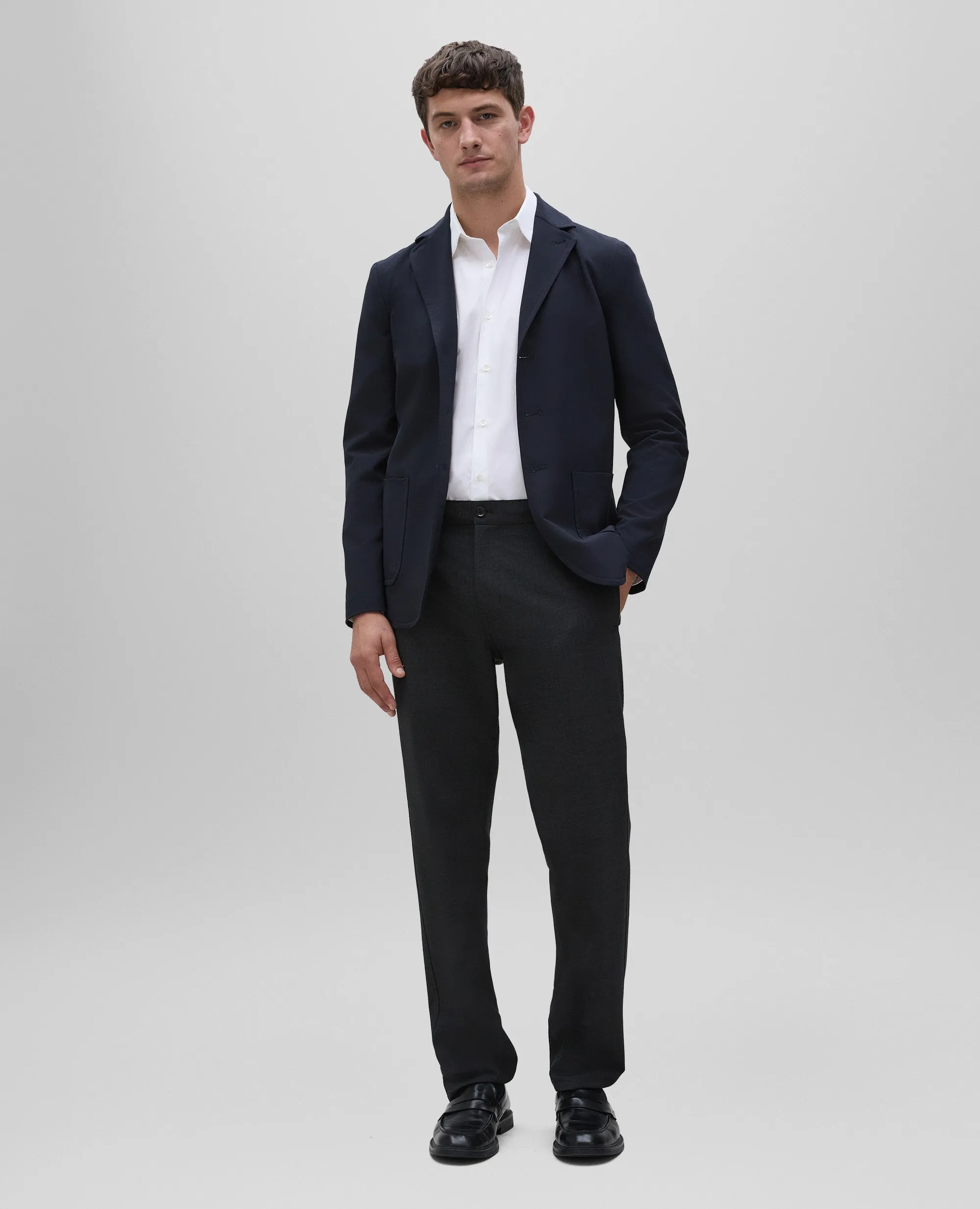 BLAZER ISAAC IN FLANELLA - NAVY sold by Aspesi product image thumbnail 2