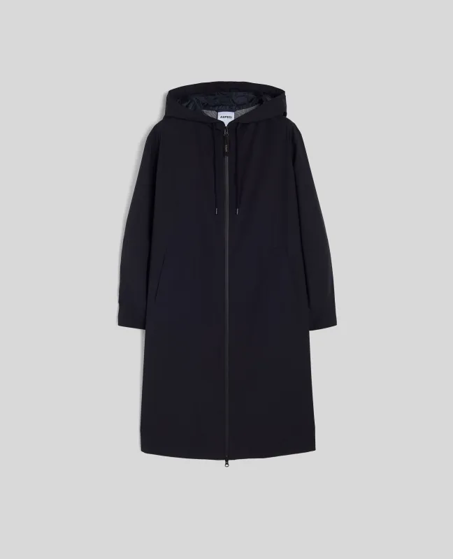 PARKA ONAKU IN TESSUTO TECNICO STRETCH - BLU made by Aspesi