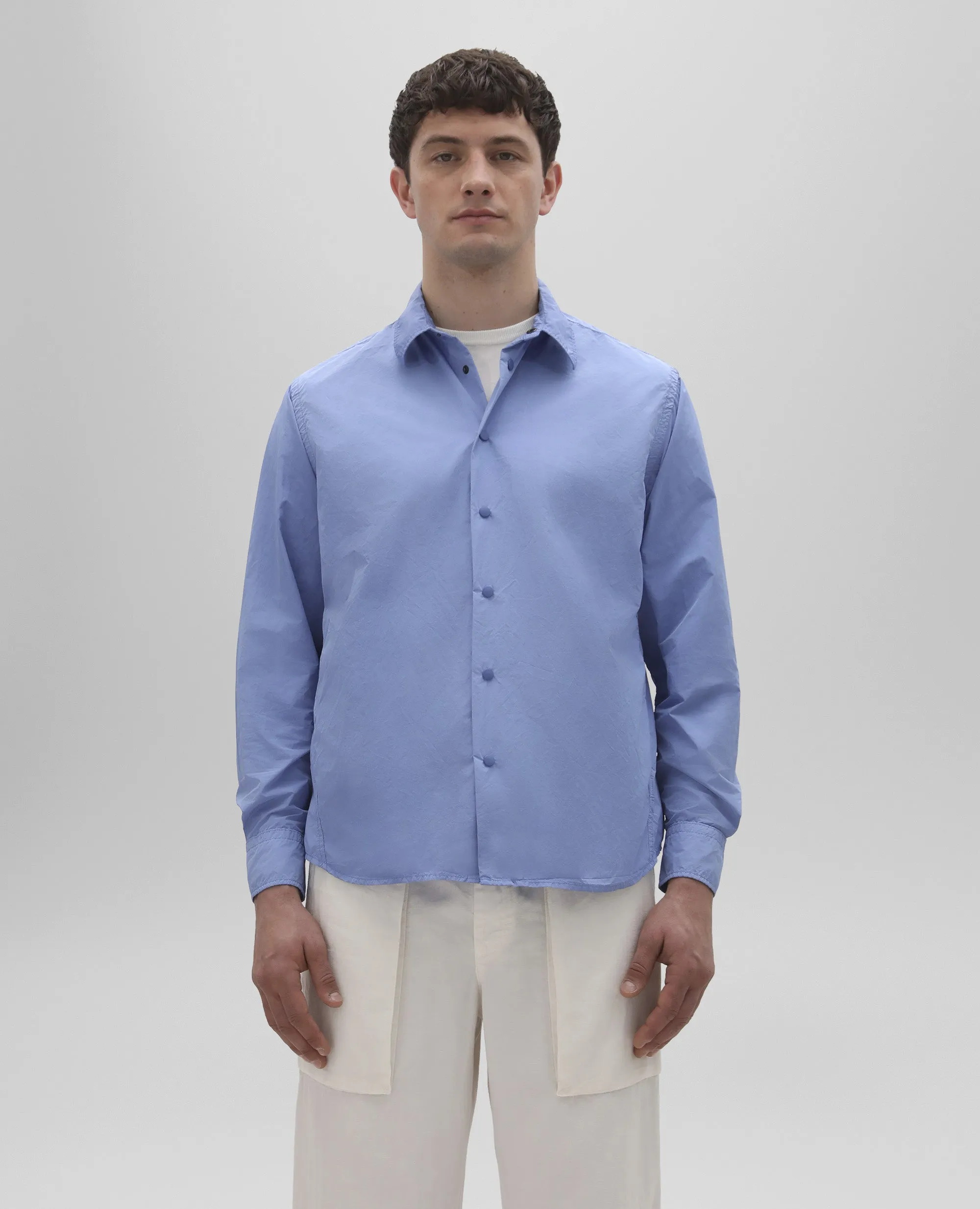 CAMICIA CASSEL IN NYLON - AZZURRO sold by Aspesi product image thumbnail 4