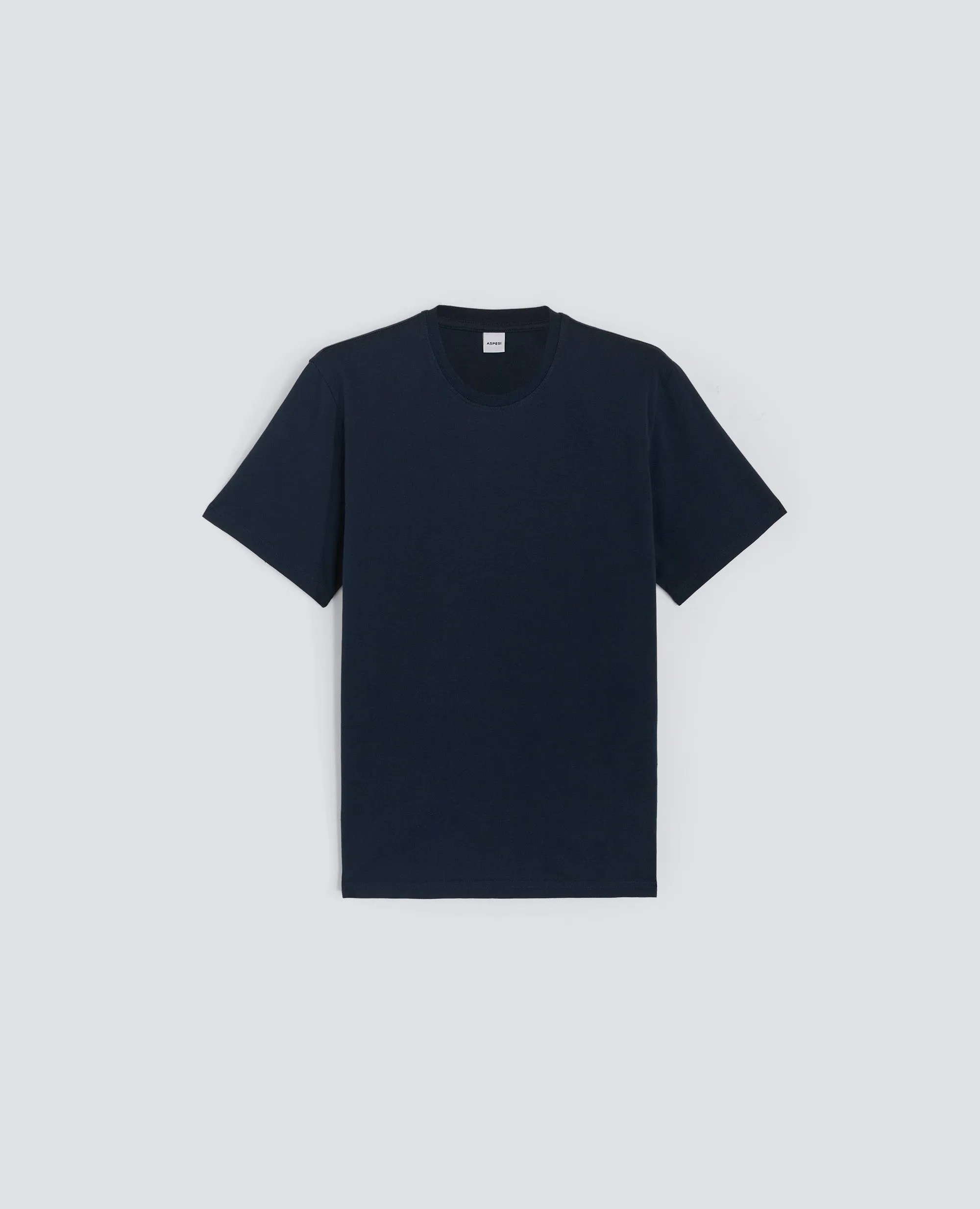 T-SHIRT IN JERSEY DI COTONE - NAVY sold by Aspesi