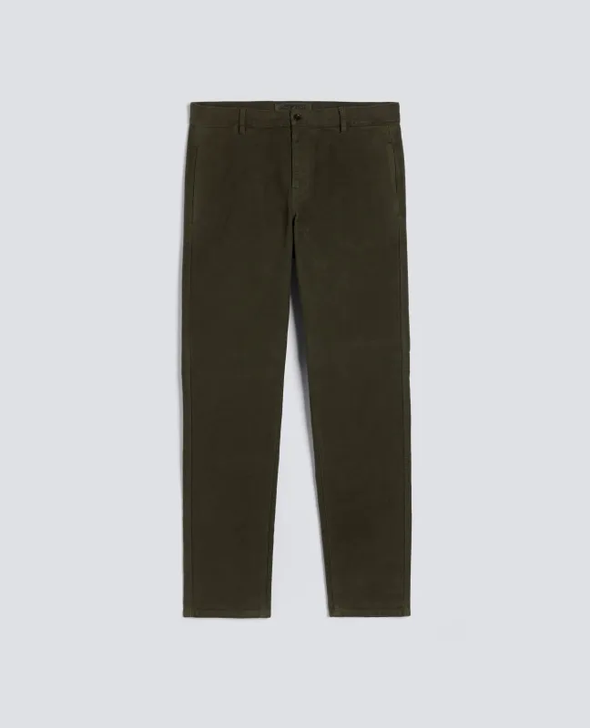 PANTALONE CHINO FUNZIONALE IN VELLUTO - MILITARE sold by Aspesi