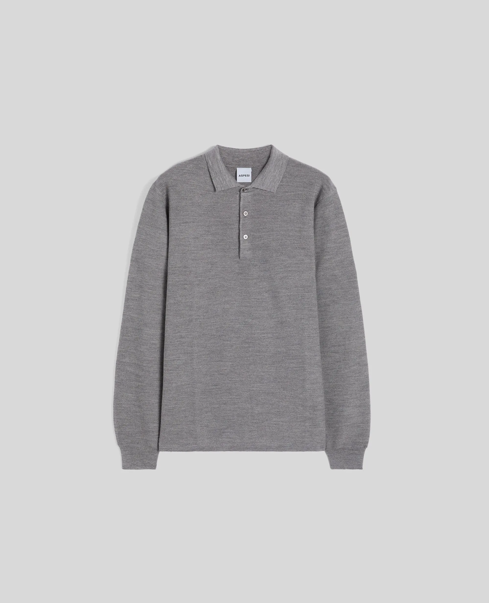 POLO IN LANA - GRIGIO sold by Aspesi