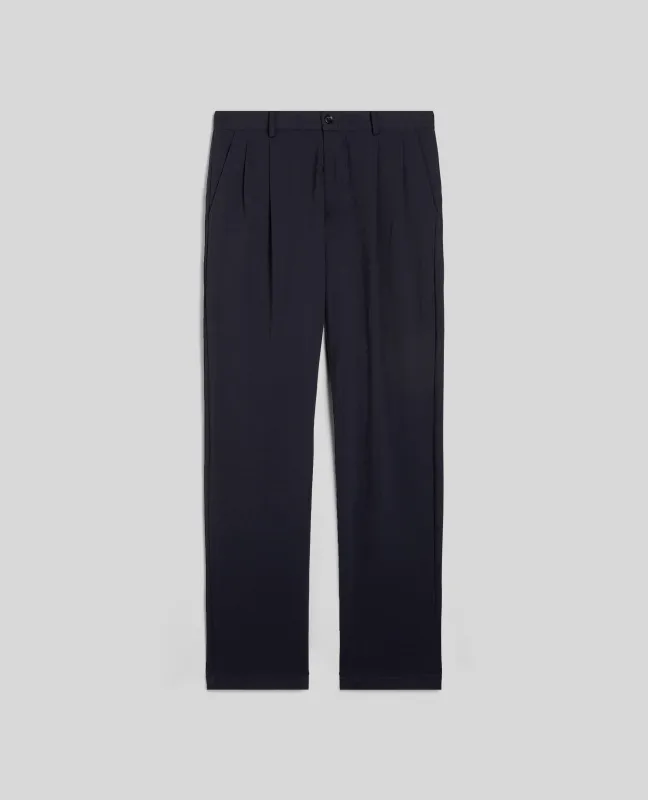 PANTALONE IN TWILL DI NYLON - NAVY sold by Aspesi