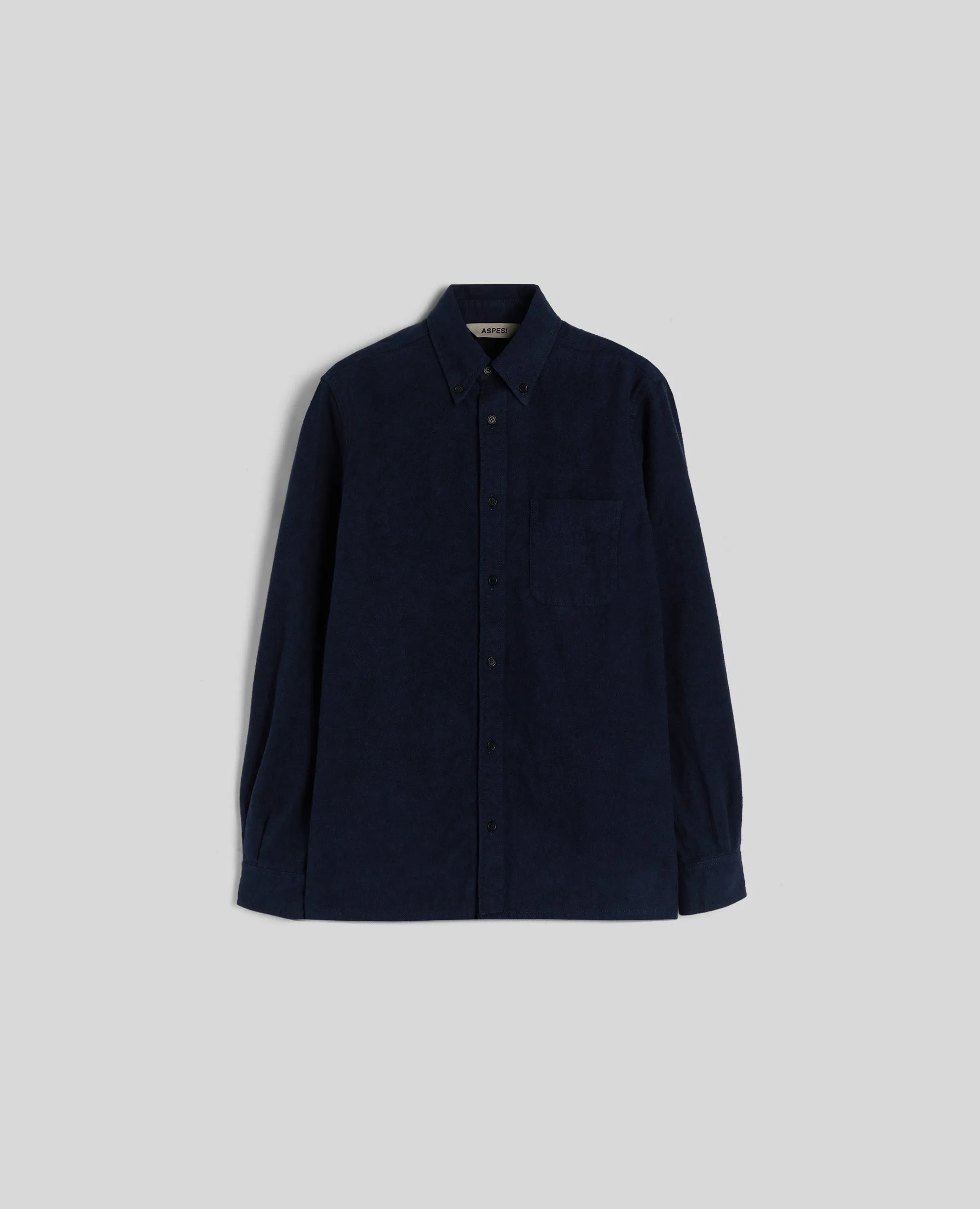 CAMICIA DROPS IN TWILL DI COTONE - NAVY sold by Aspesi