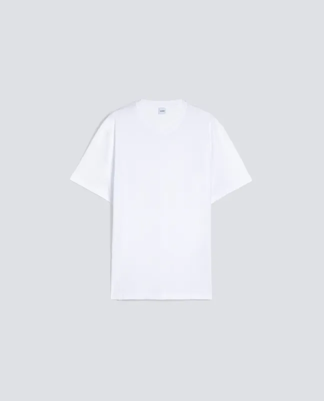 T-SHIRT IN JERSEY DI COTONE - BIANCO made by Aspesi