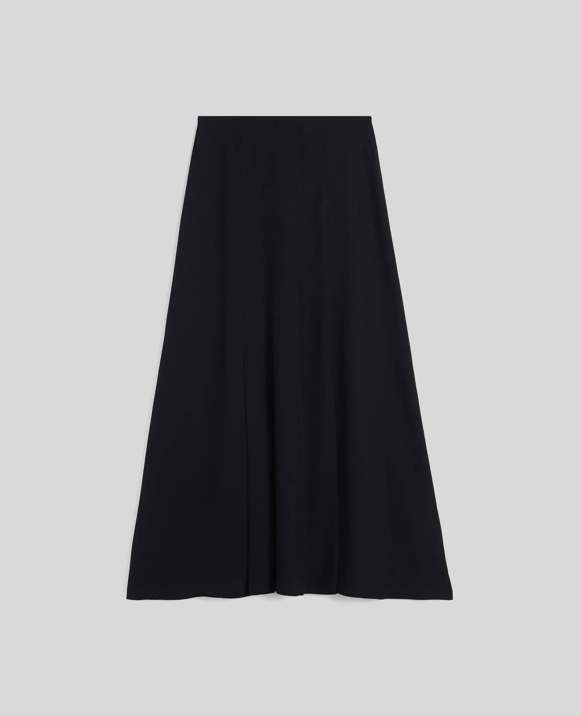 GONNA IN VISCOSA CON PIEGHE - NERO sold by Aspesi