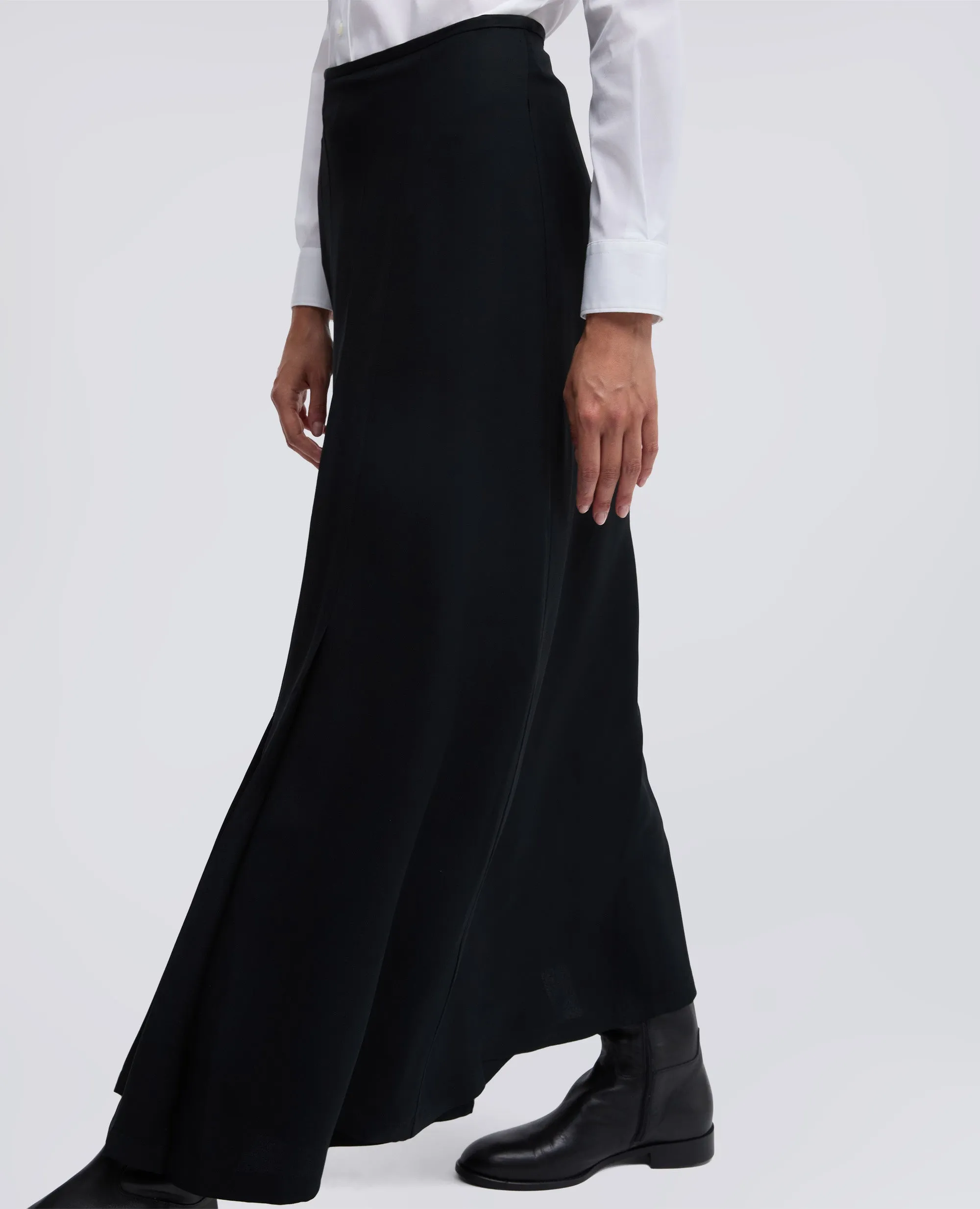 GONNA IN VISCOSA CON PIEGHE - NERO sold by Aspesi product image thumbnail 4