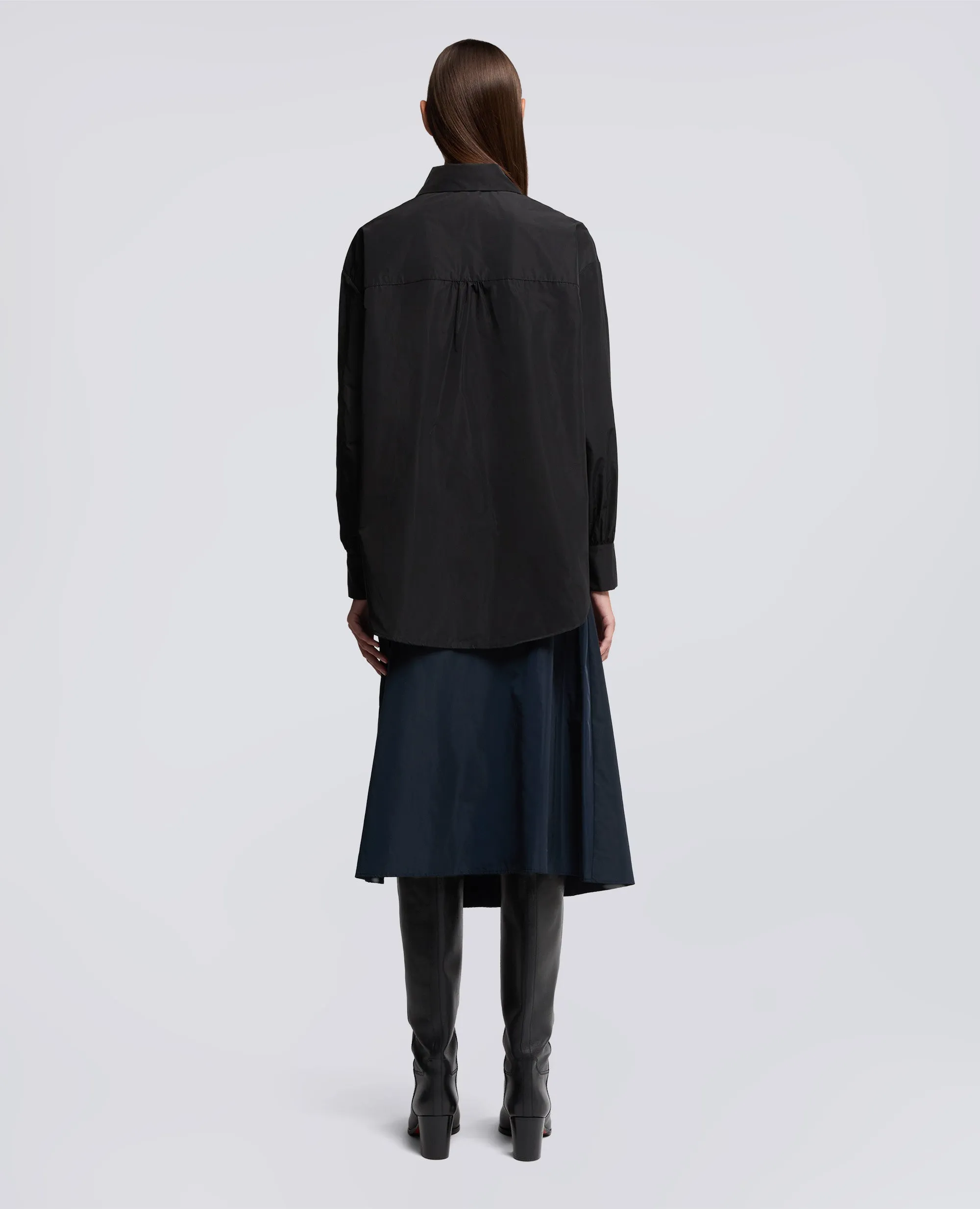 CAMICIA DIANA IN TESSUTO TECNICO - NERO sold by Aspesi product image thumbnail 3