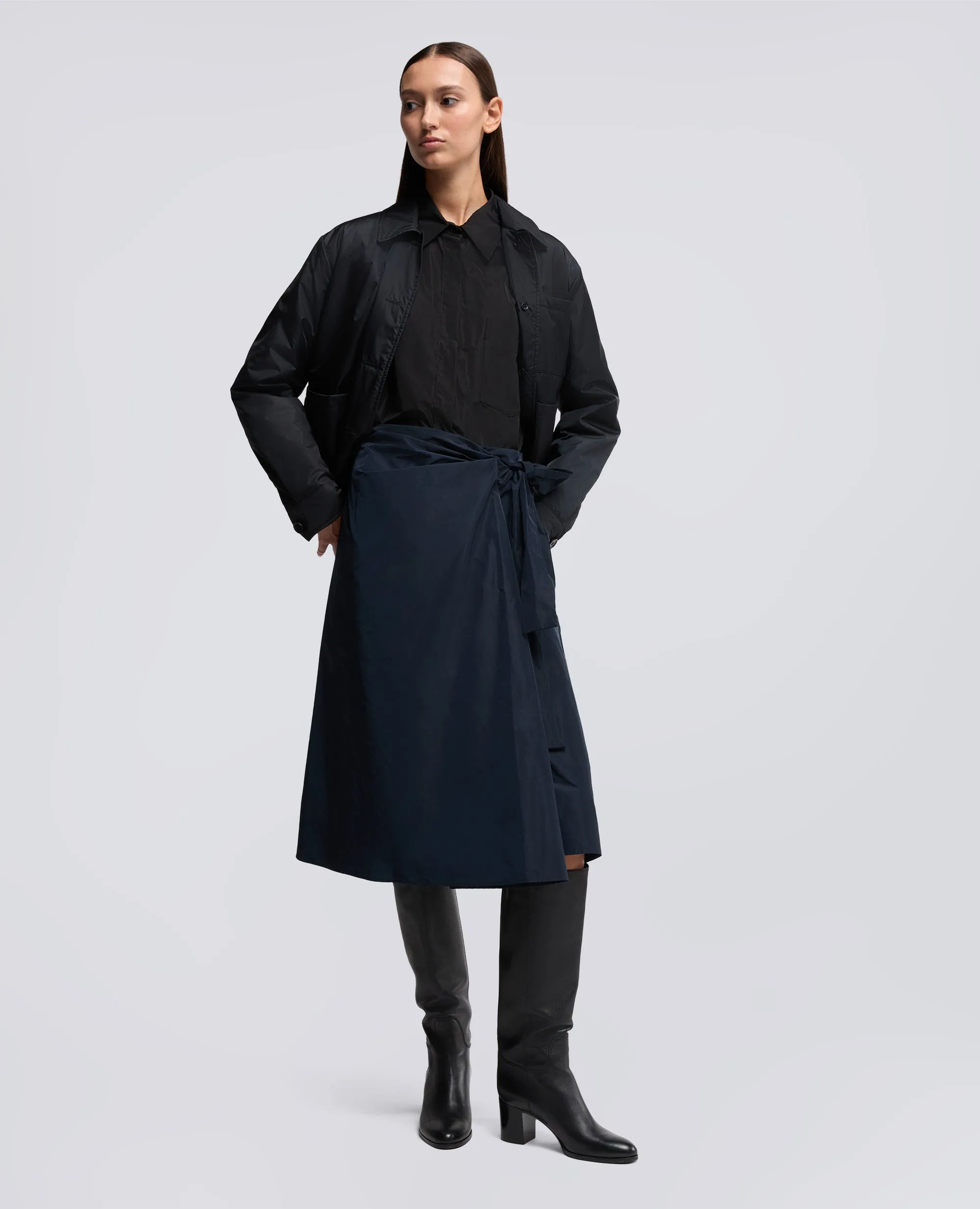 CAMICIA DIANA IN TESSUTO TECNICO - NERO sold by Aspesi product image thumbnail 2