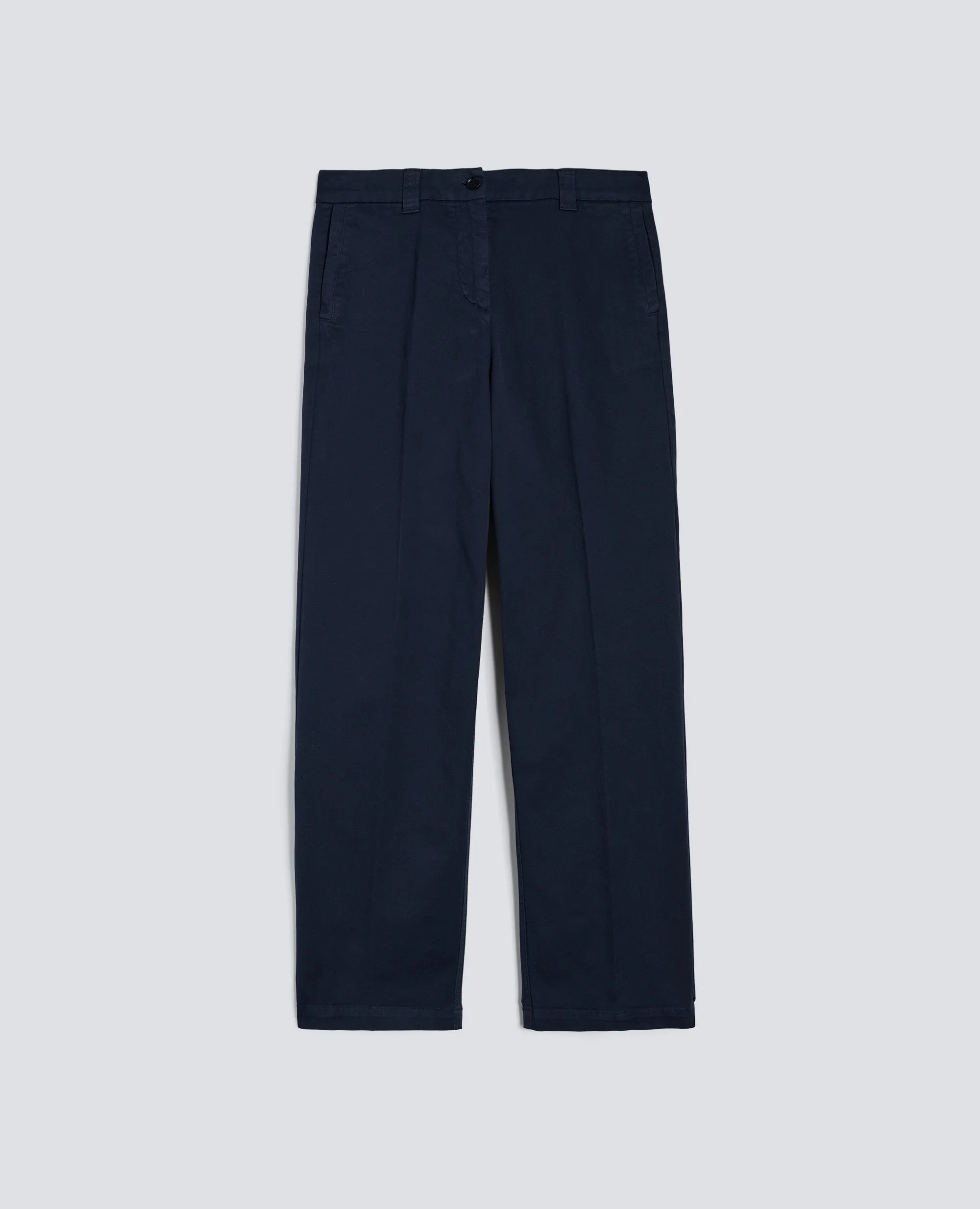 PANTALONE IN GABARDINA DI COTONE - NAVY sold by Aspesi