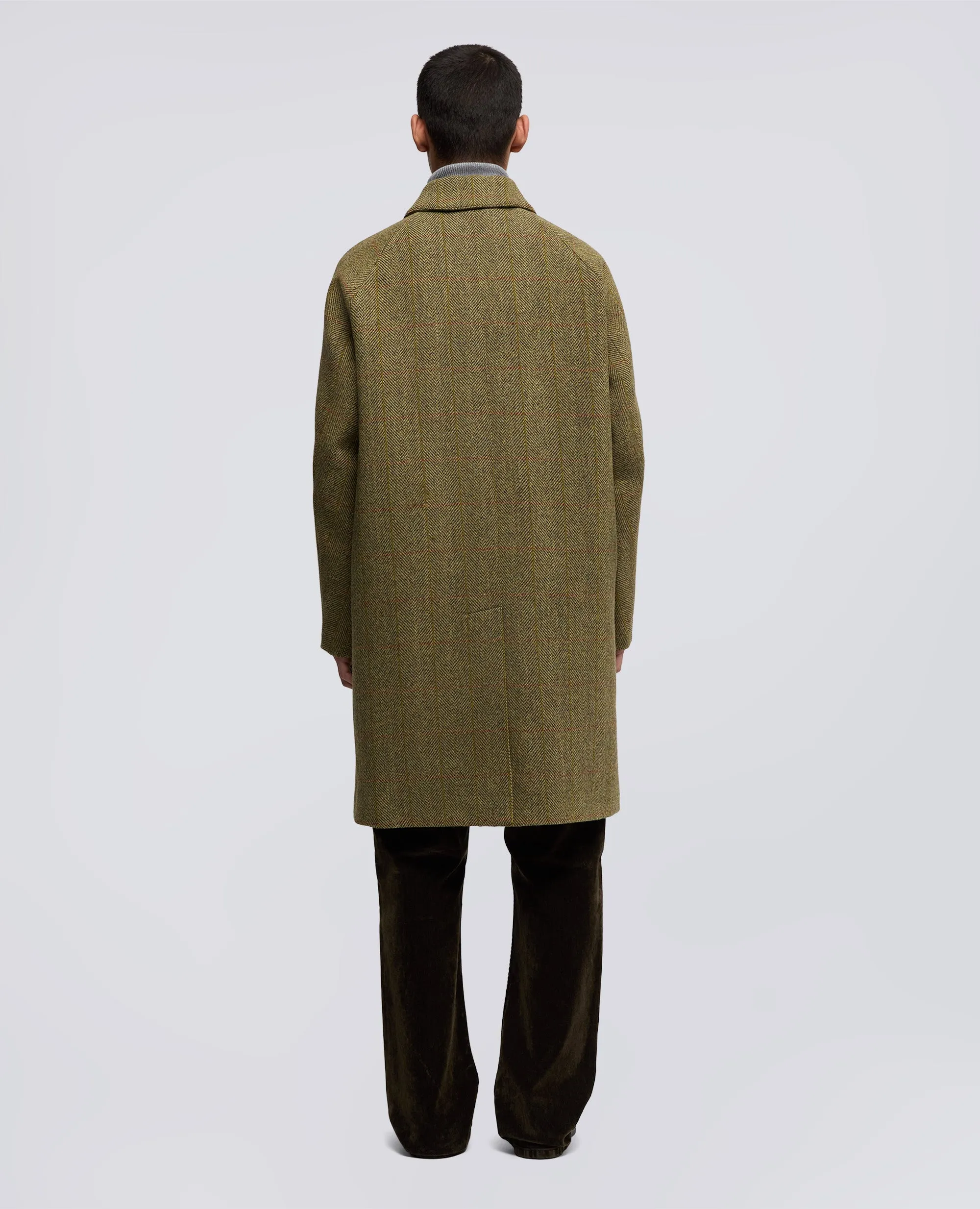 CAPPOTTO WRIGHT IN LANA HARRIS TWEED - SENAPE sold by Aspesi product image thumbnail 3