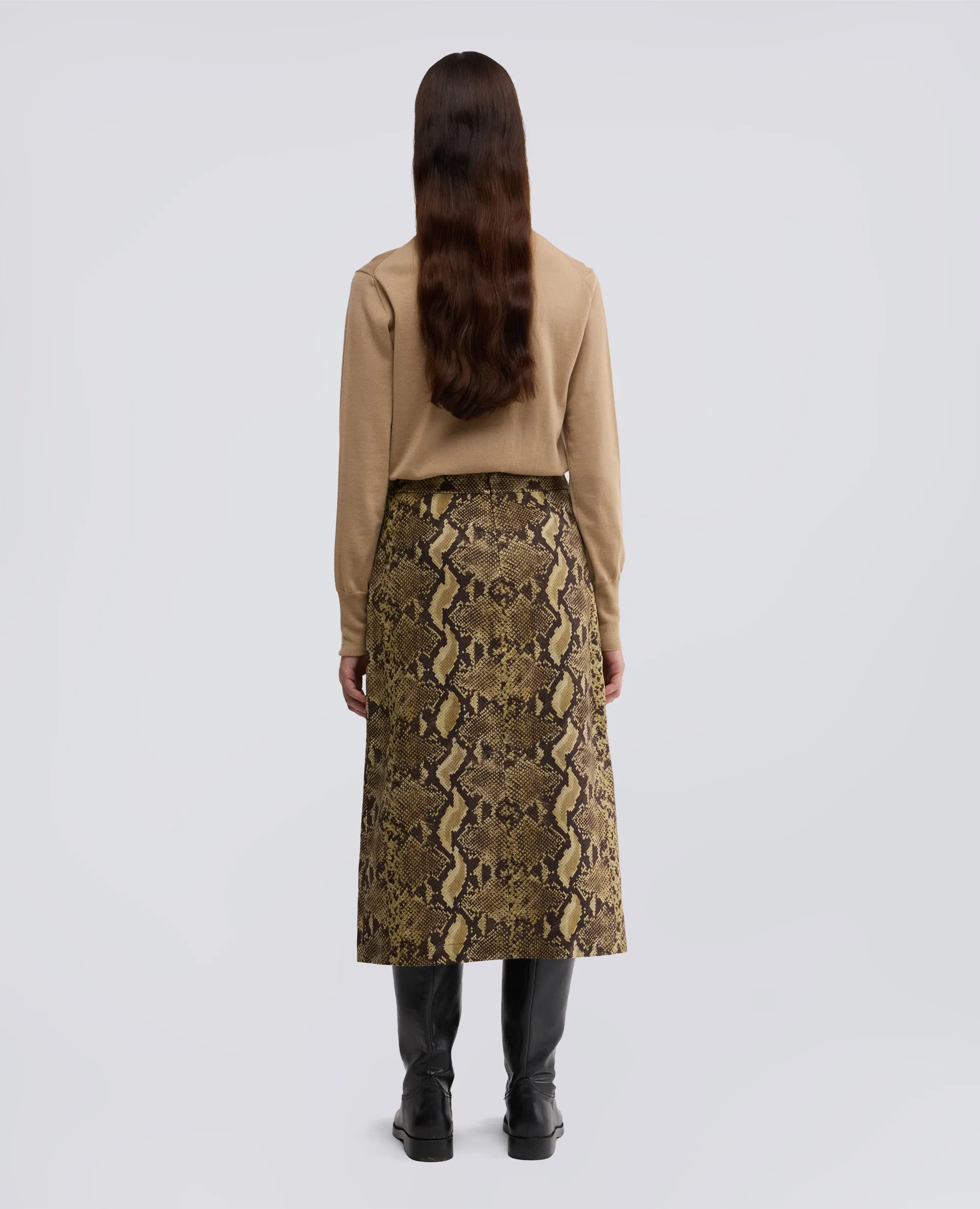 GONNA LONGUETTE IN TELA DI COTONE - PITONE sold by Aspesi product image thumbnail 3