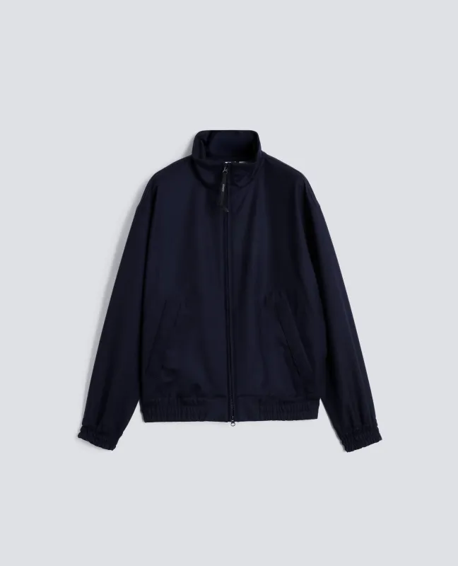 GIUBBOTTO STANTON IN TWILL DI LANA - NAVY sold by Aspesi