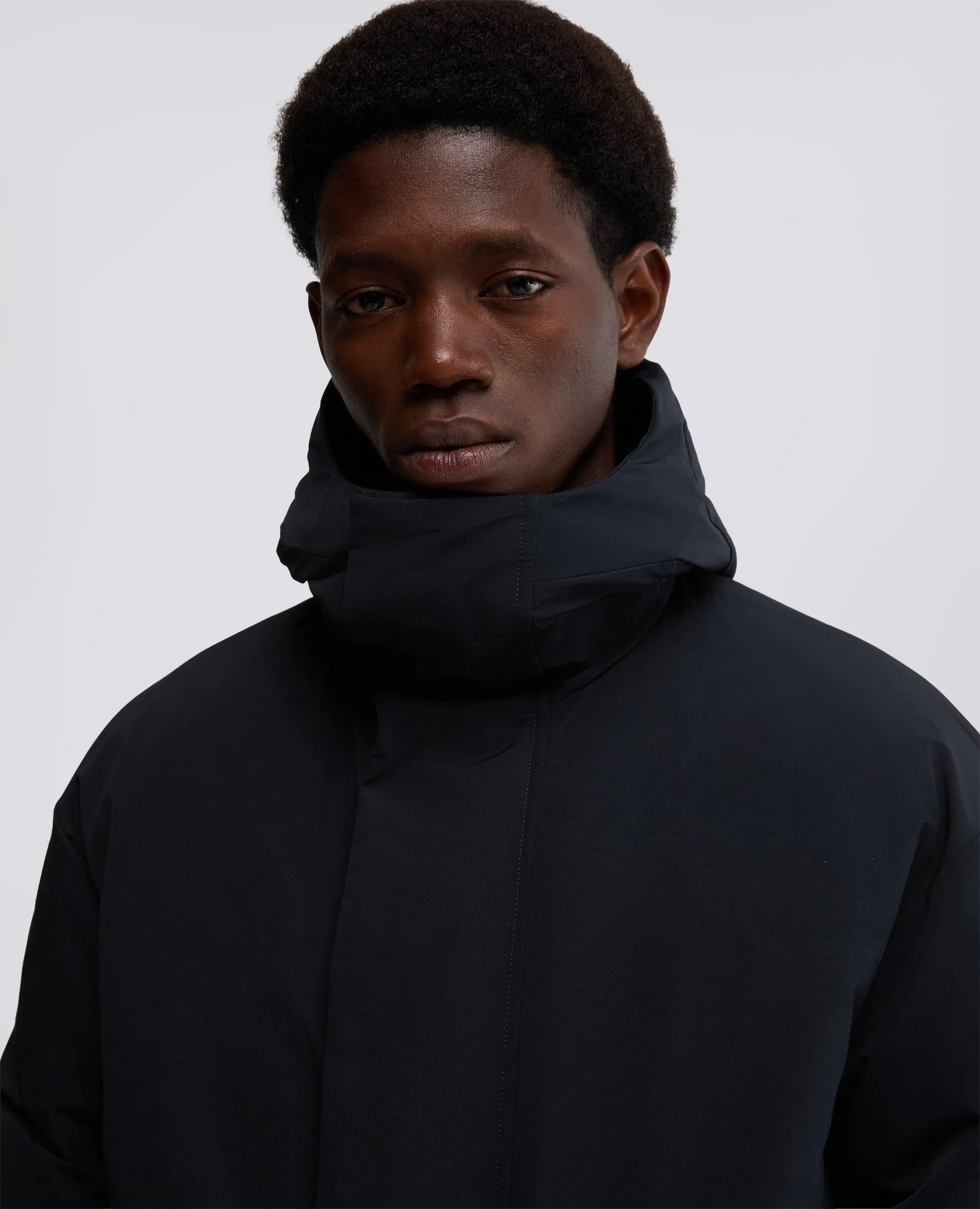 PARKA BARANOV IN TELA DI MISTO COTONE - NAVY sold by Aspesi product image thumbnail 4