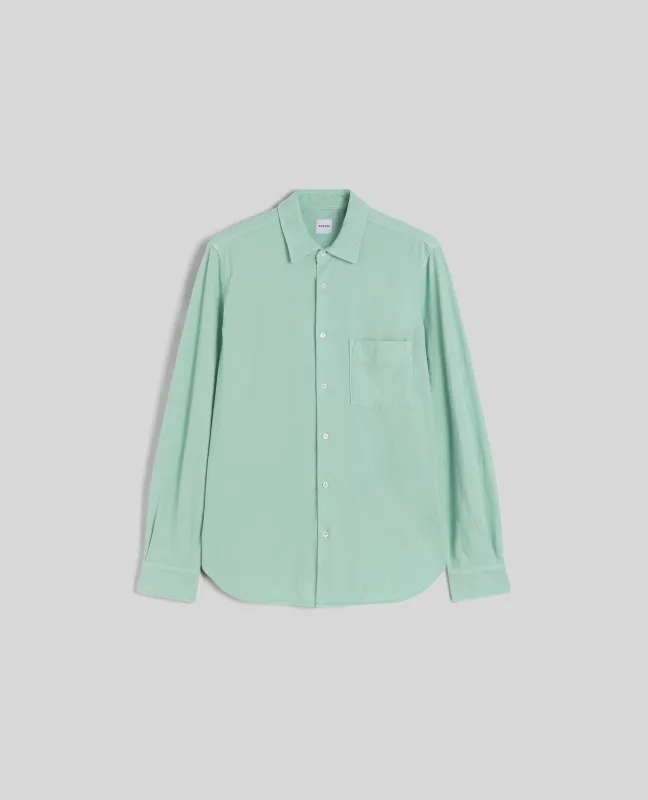 CAMICIA IN JERSEY VELLUTATO - MENTA sold by Aspesi