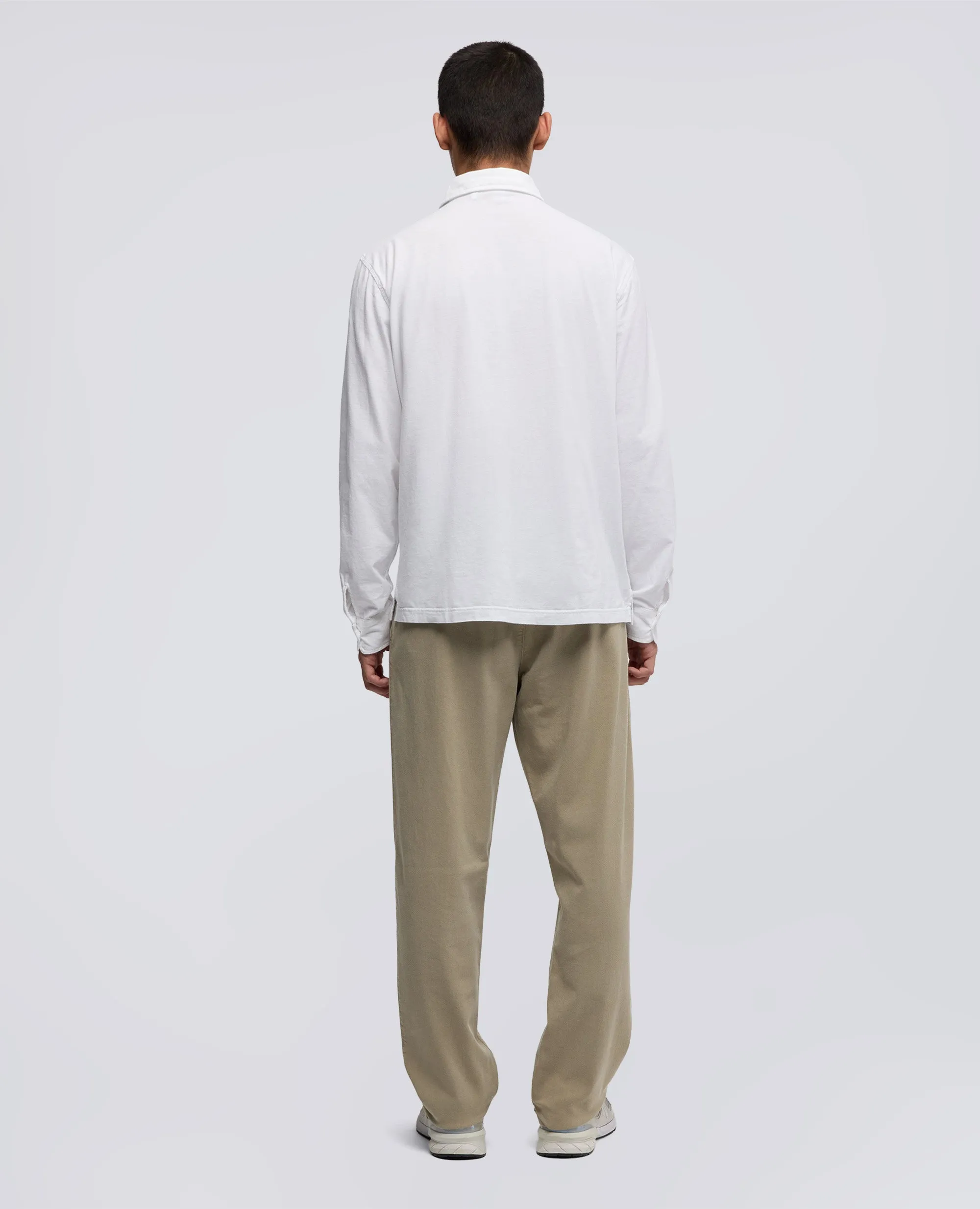 POLO LUIGI IN JERSEY DI COTONE - BIANCO sold by Aspesi product image thumbnail 3