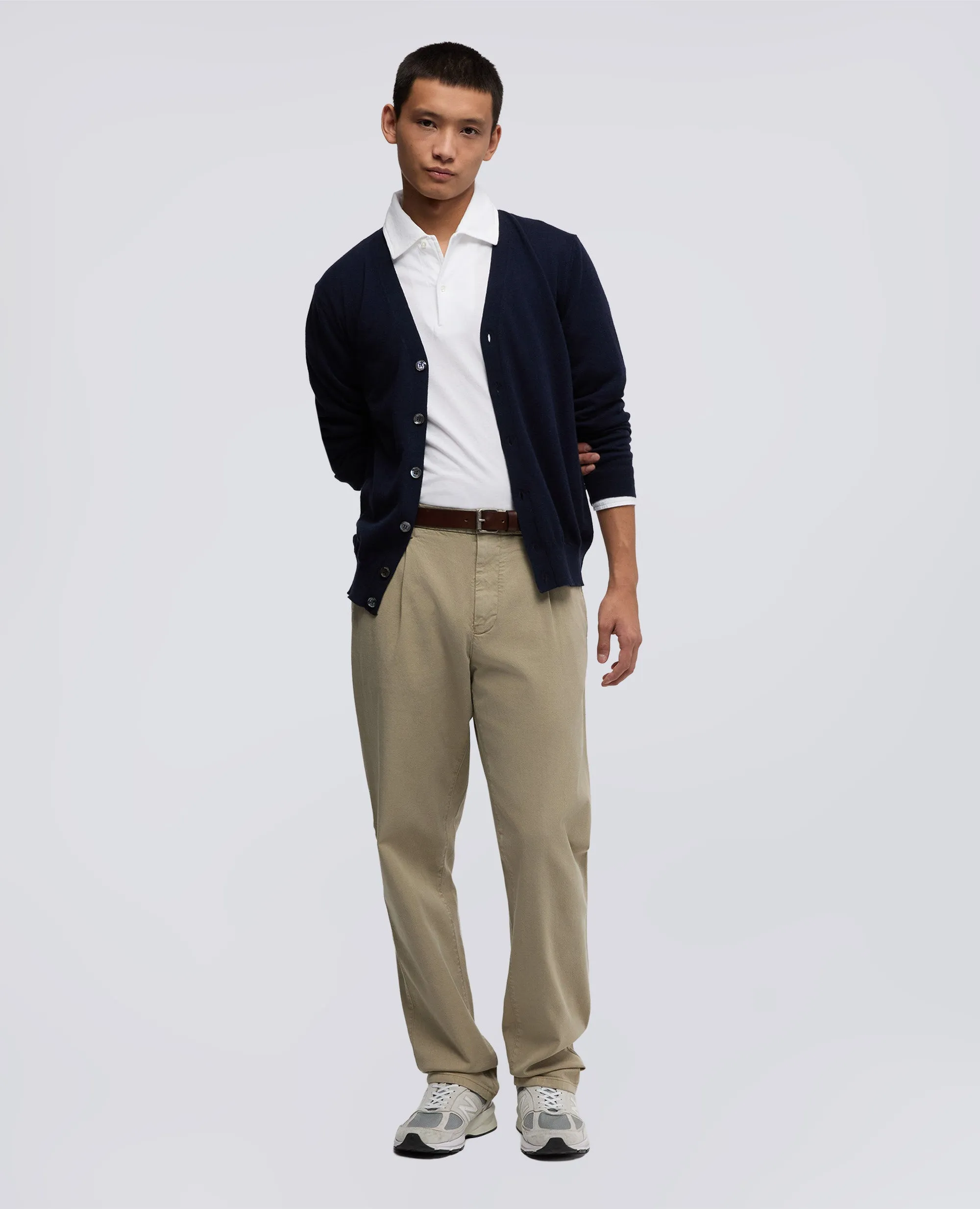 POLO LUIGI IN JERSEY DI COTONE - BIANCO sold by Aspesi product image thumbnail 2