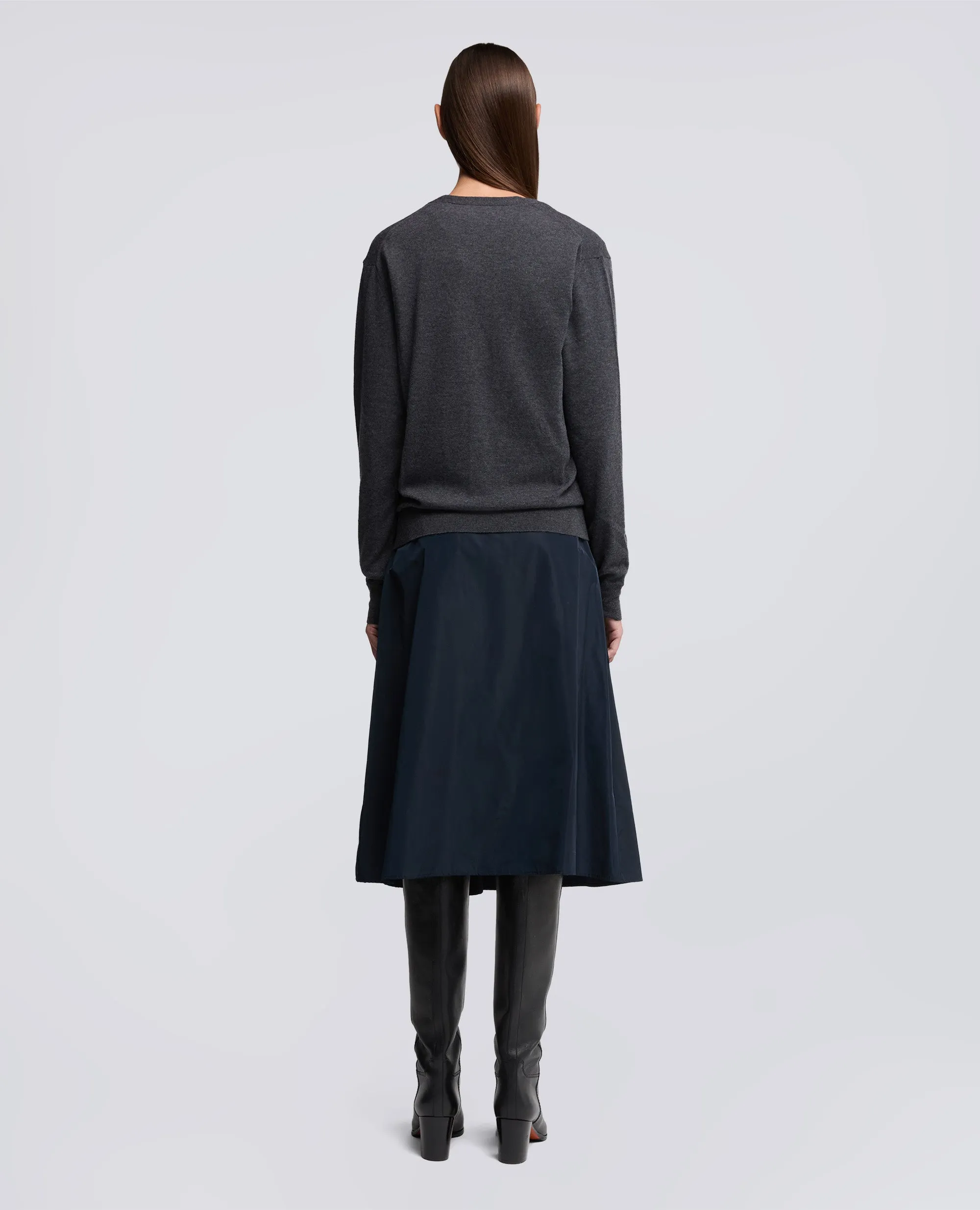 CARDIGAN IN LANA E CASHMERE - ANTRACITE sold by Aspesi product image thumbnail 3