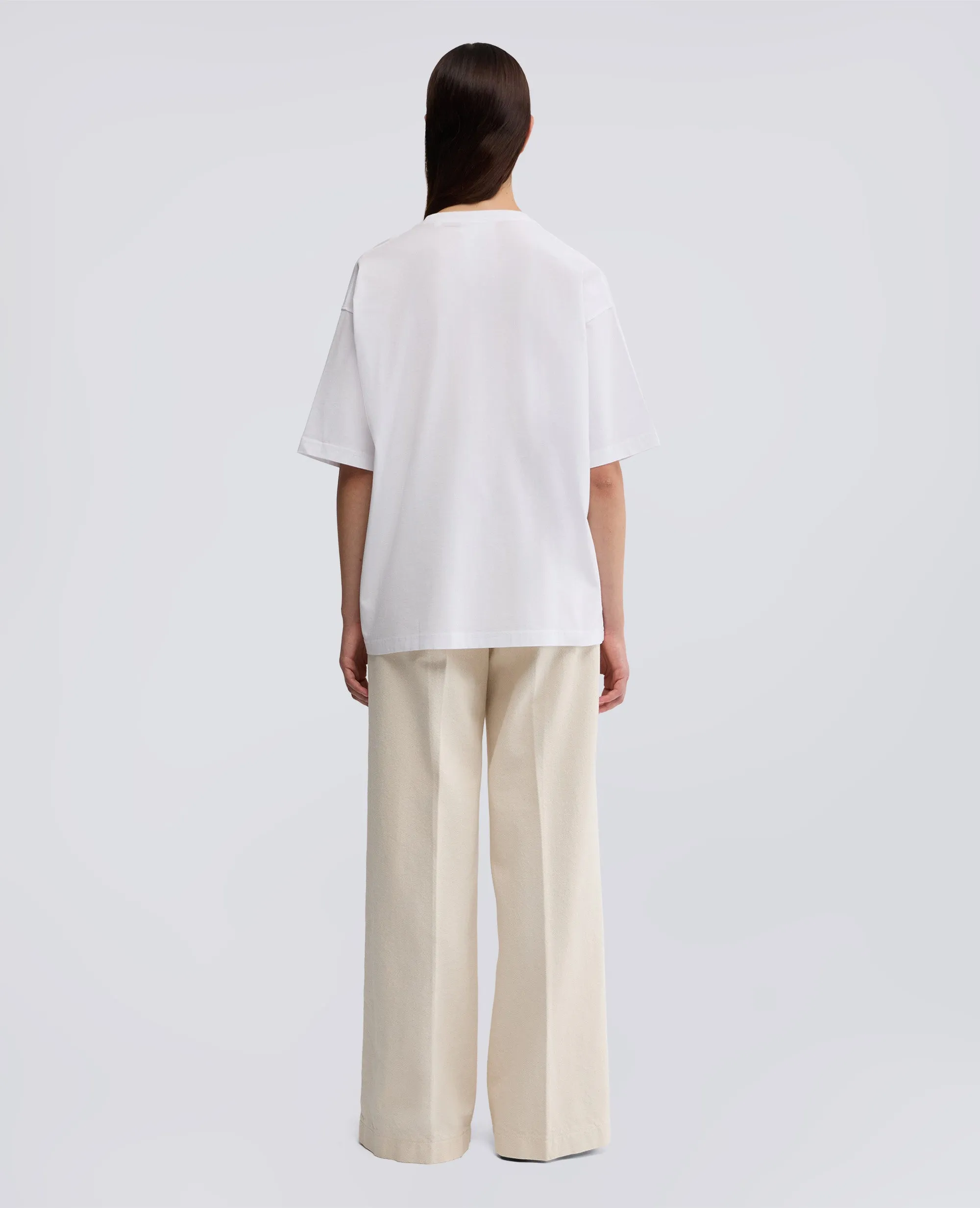 T-SHIRT IN COTONE CON STAMPA - BIANCO sold by Aspesi product image thumbnail 3