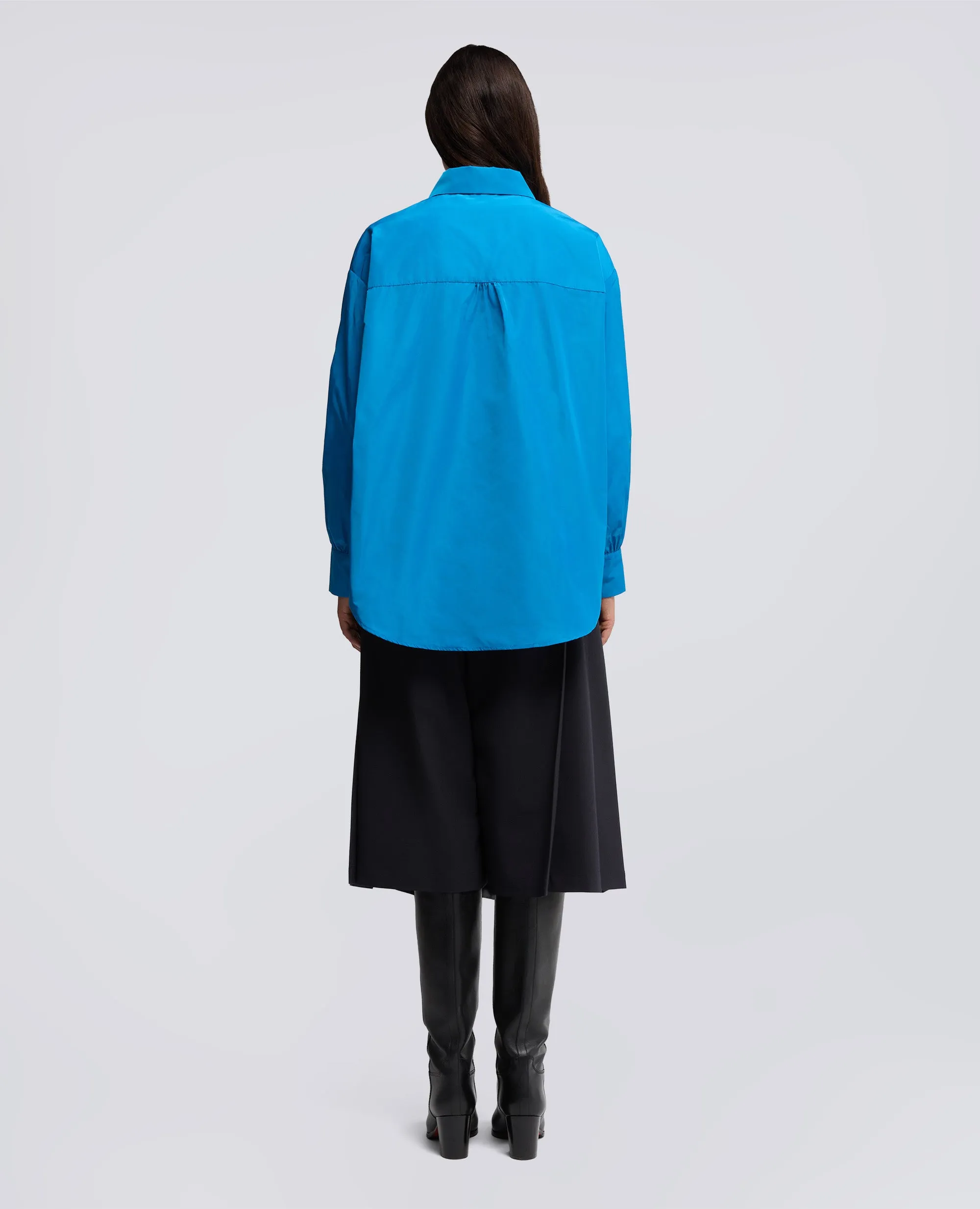 CAMICIA DIANA IN TESSUTO TECNICO - AZZURRO sold by Aspesi product image thumbnail 3