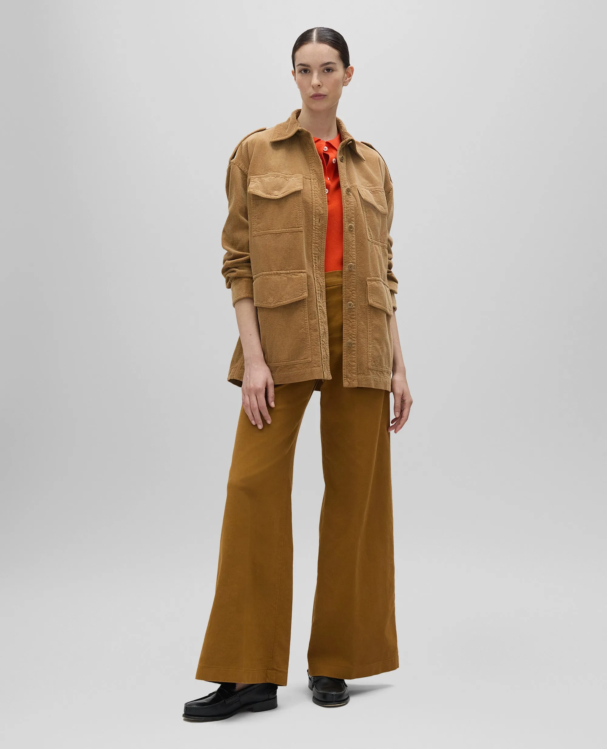OVERSHIRT IN VELLUTO - CAPPUCCINO sold by Aspesi product image thumbnail 2