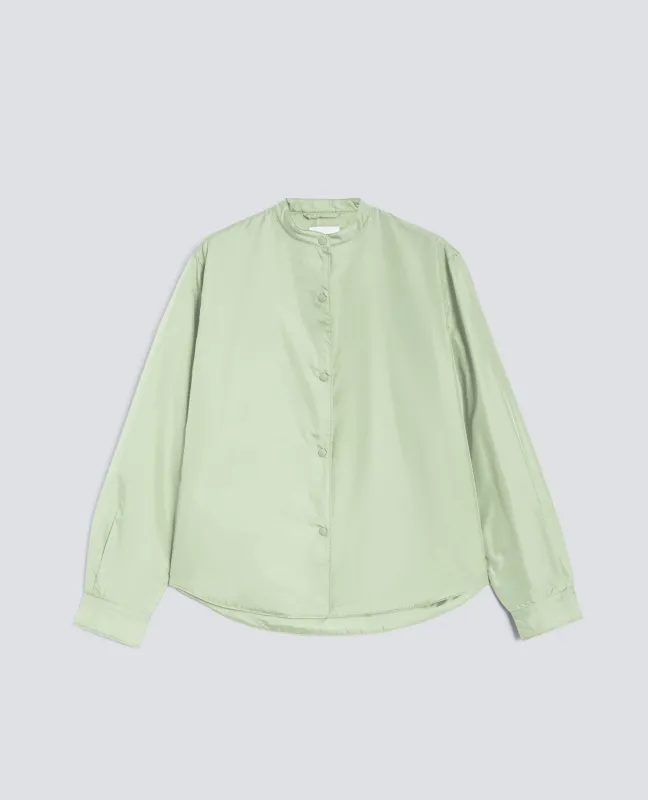 GIACCA CAMICIA IN TAFFETA TECNICO - LATTE MENTA sold by Aspesi