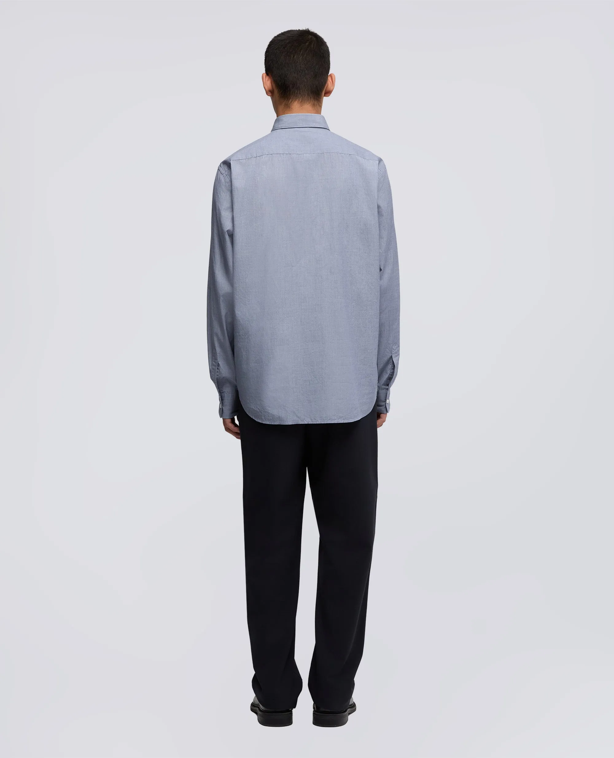 CAMICIA CLASSICA IN COTONE CON TASCHINO - BLU INDACO sold by Aspesi product image thumbnail 3