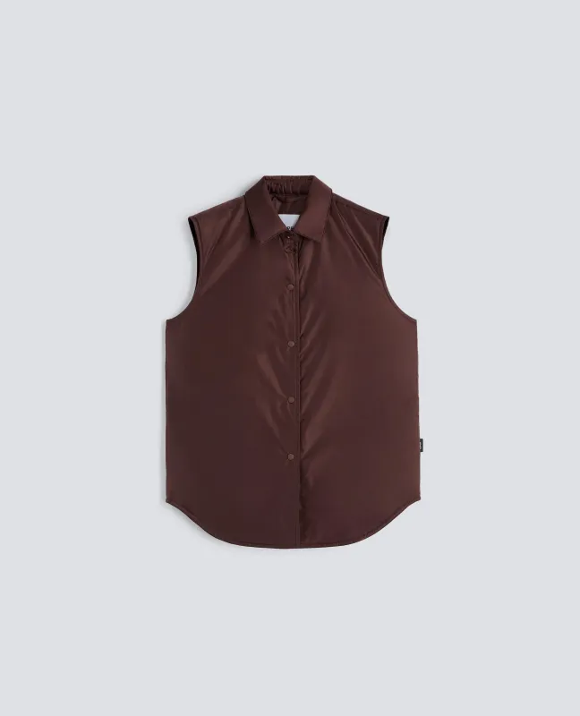 GILET DOT IN NYLON - BORDEAUX made by Aspesi