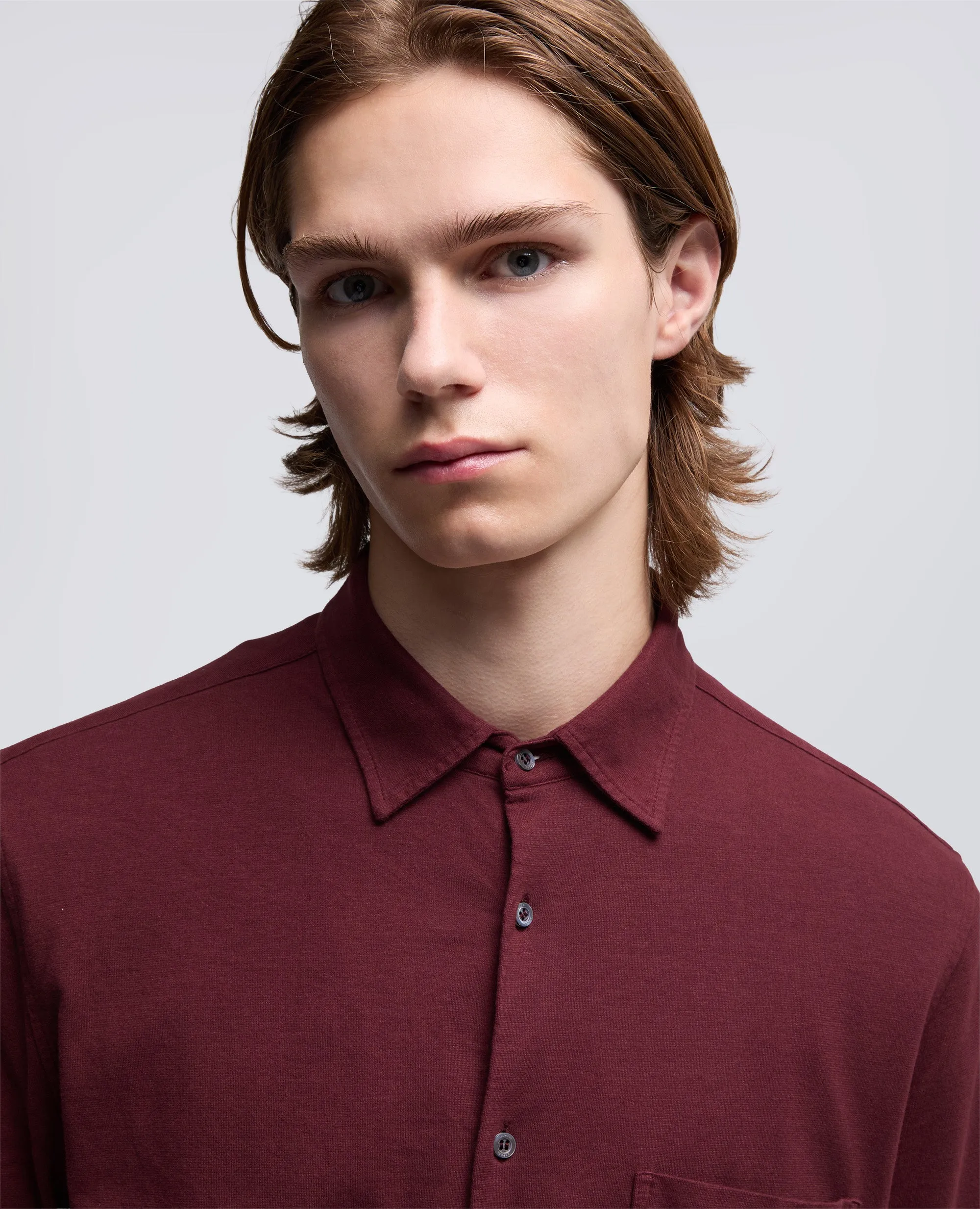 CAMICIA IN JERSEY VELLUTATO - BARBERA sold by Aspesi product image thumbnail 4