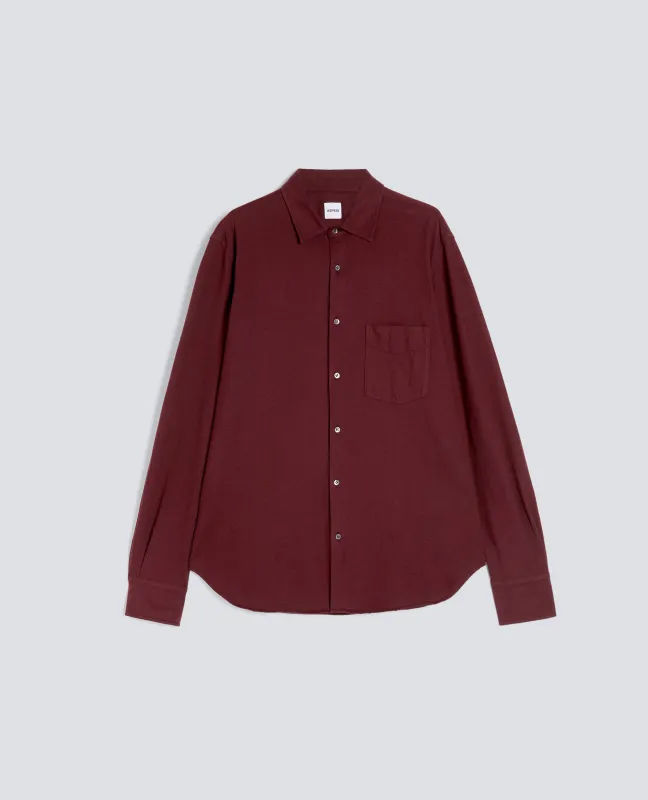 CAMICIA IN JERSEY VELLUTATO - BARBERA sold by Aspesi