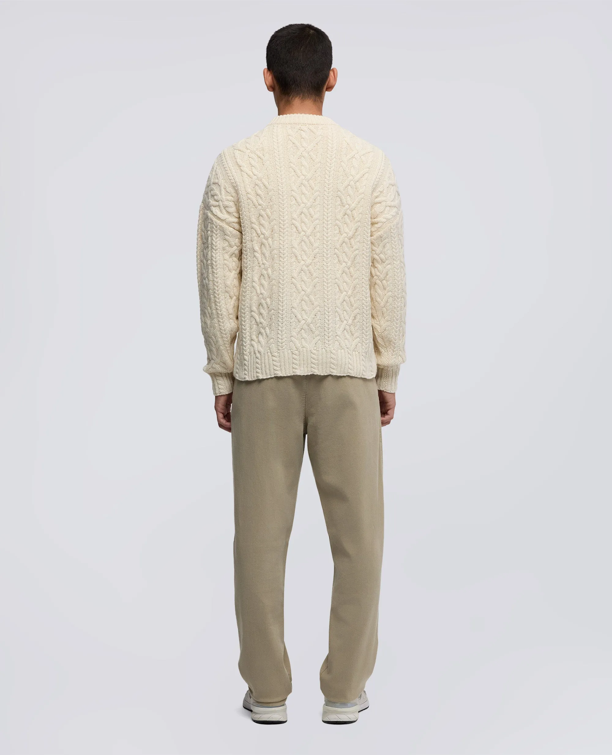 MAGLIA IN LANA A TRECCE - NATURALE sold by Aspesi product image thumbnail 3