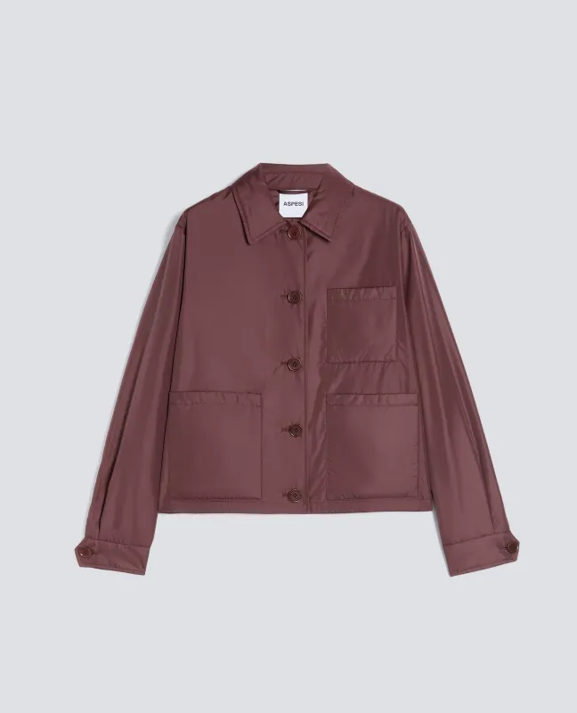 GIACCA IN NYLON - BORDEAUX made by Aspesi