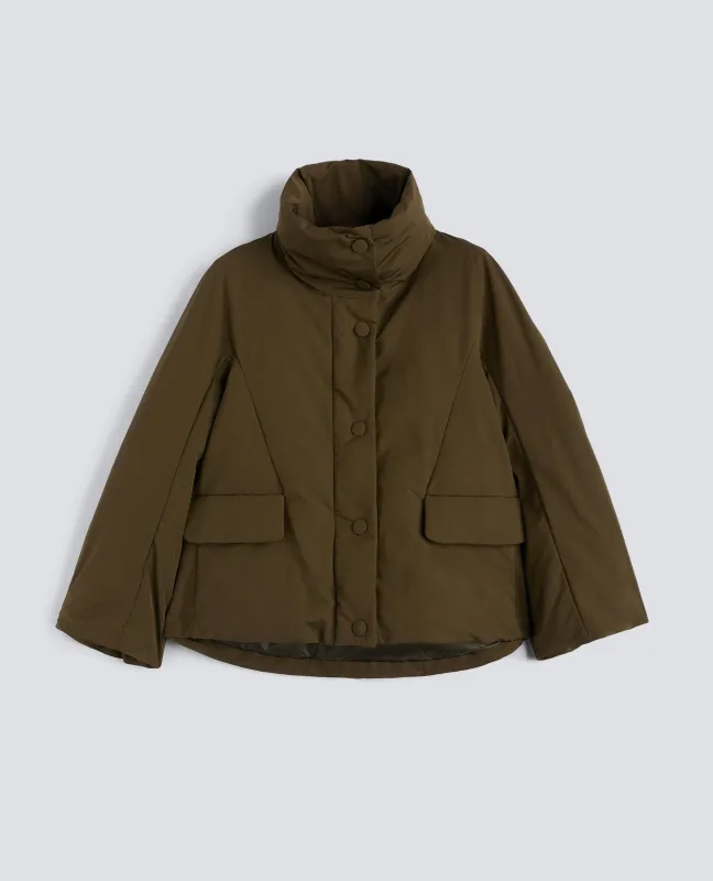 GIUBBOTTO SPUMINA IN COTONE E POLIESTERE - MILITARE sold by Aspesi