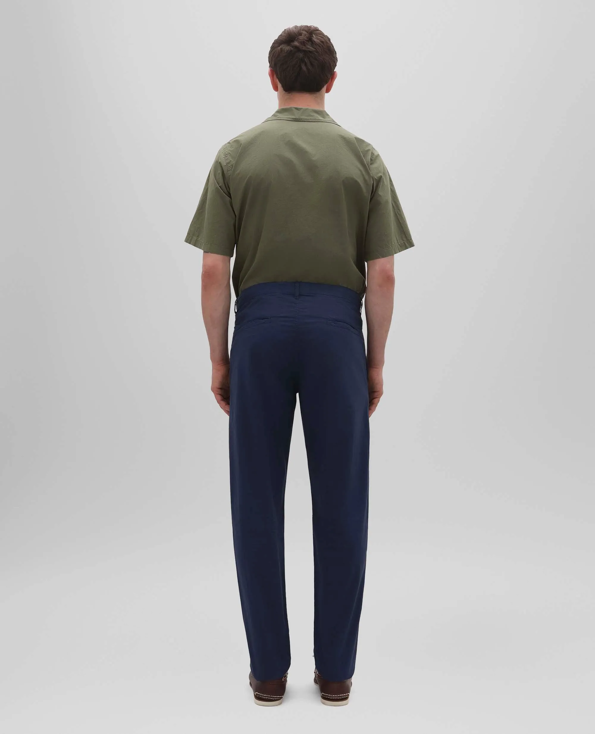 PANTALONI CHINO IN POPELINE DI COTONE - BLU sold by Aspesi product image thumbnail 3