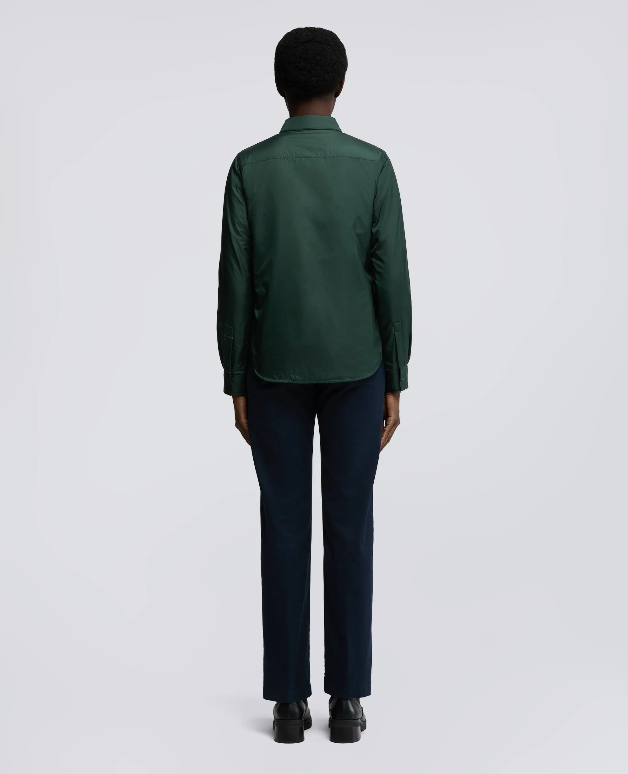 OVERSHIRT GLUE IN NYLON IMBOTTITA - VERDE INGLES sold by Aspesi product image thumbnail 3