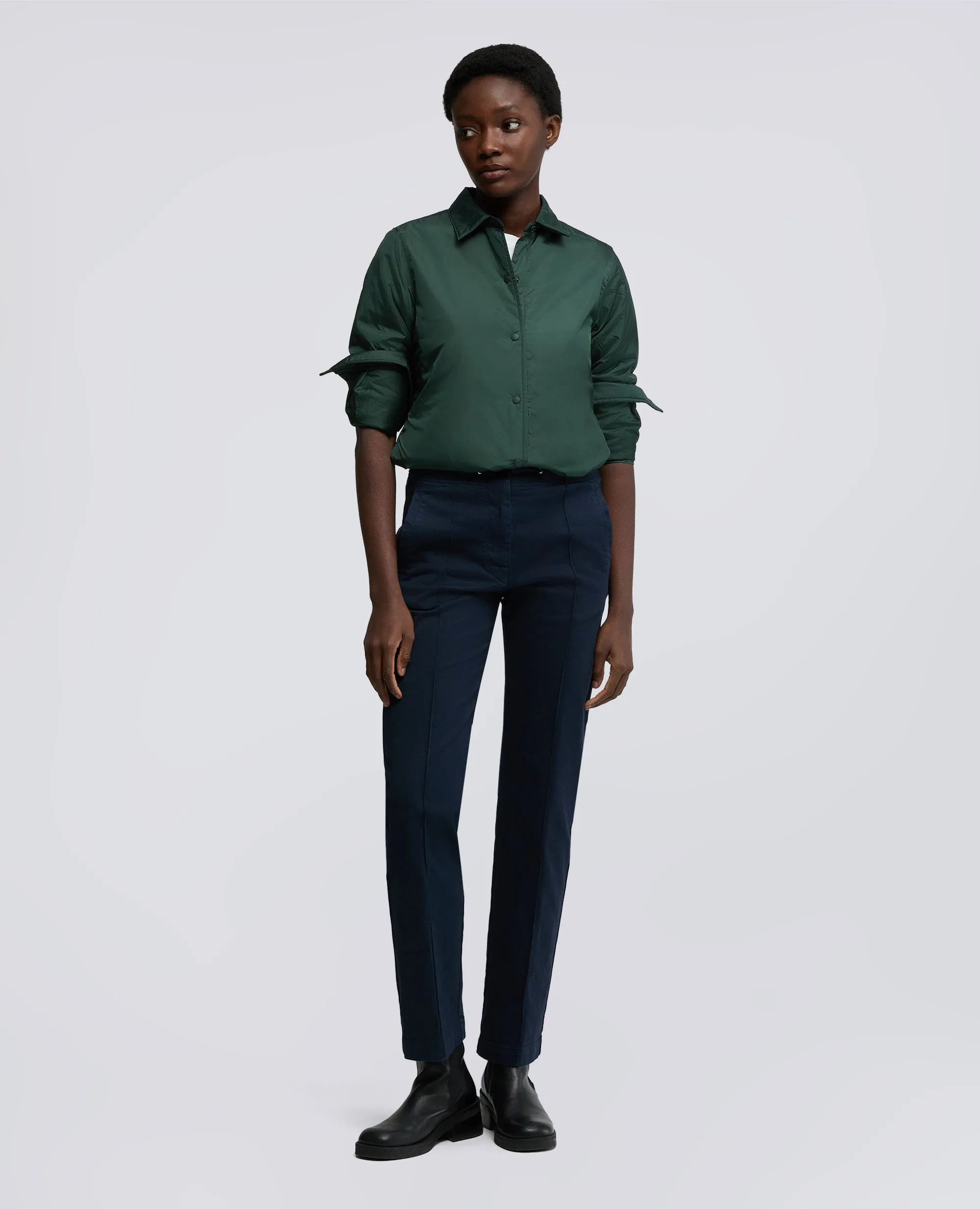 OVERSHIRT GLUE IN NYLON IMBOTTITA - VERDE INGLES sold by Aspesi product image thumbnail 2